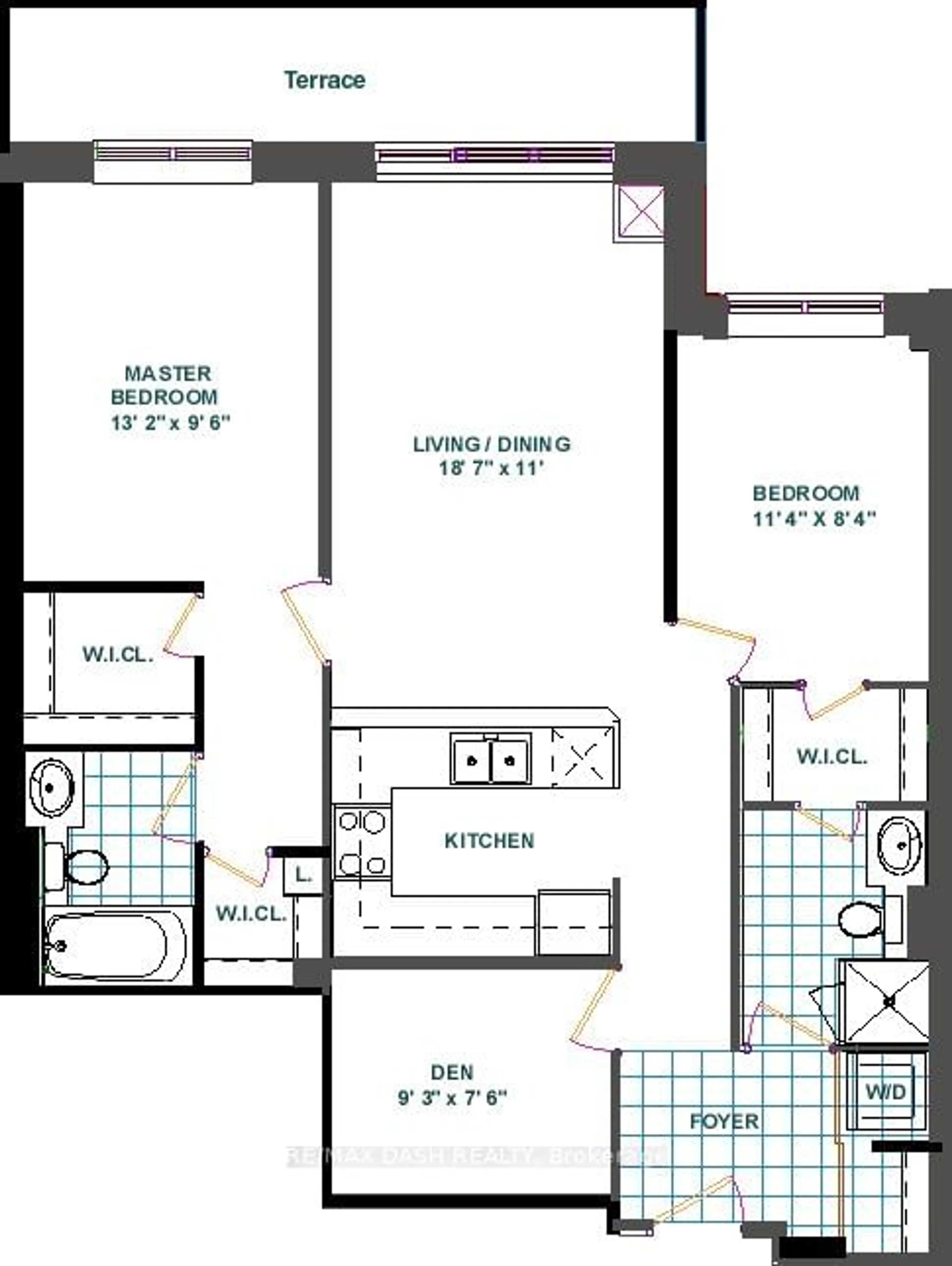 Floor plan for 330 Adelaide St #501, Toronto Ontario M5A 4S9