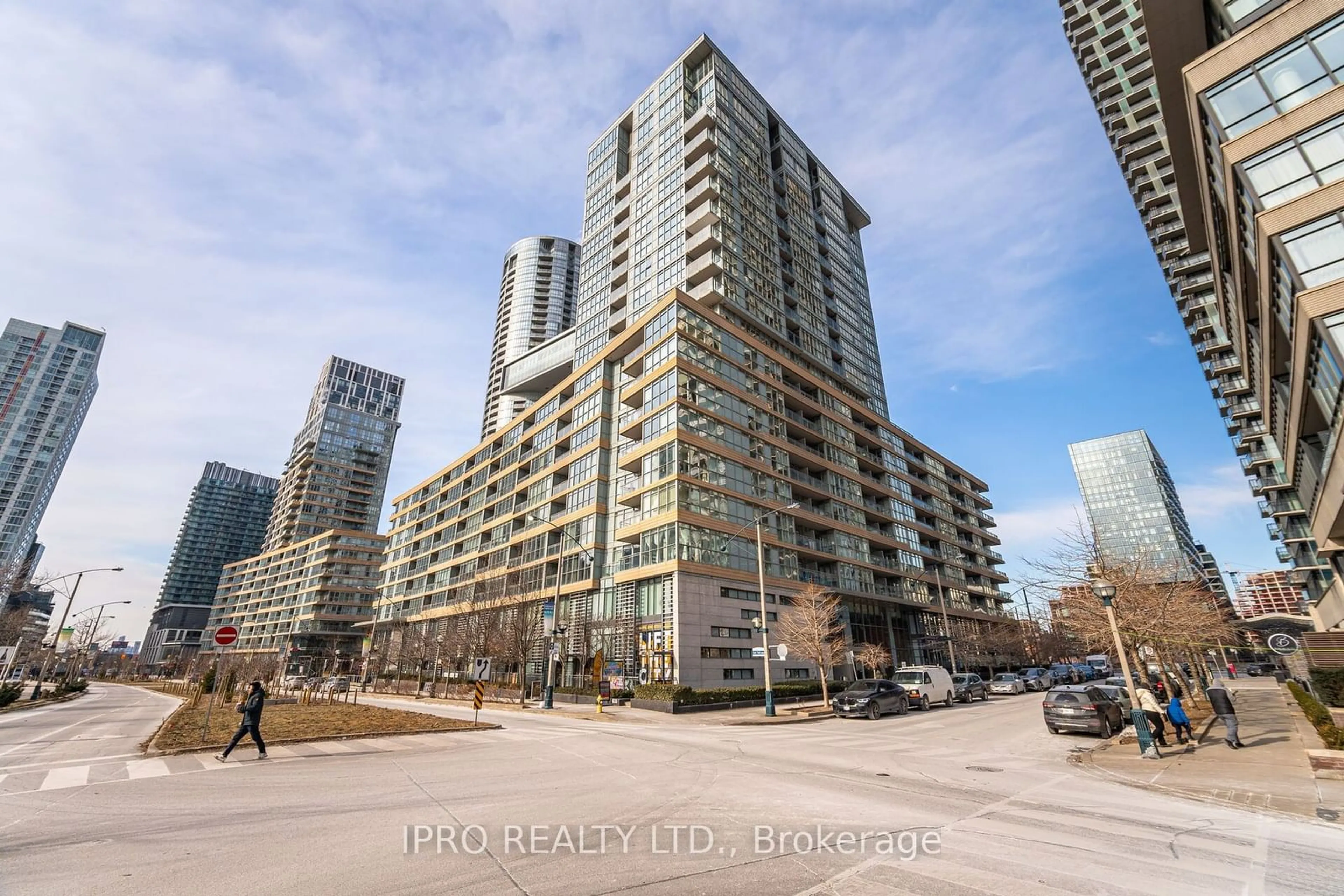 A pic from outside/outdoor area/front of a property/back of a property/a pic from drone, city buildings view from balcony for 10 Capreol Crt #557, Toronto Ontario M5V 3Z7