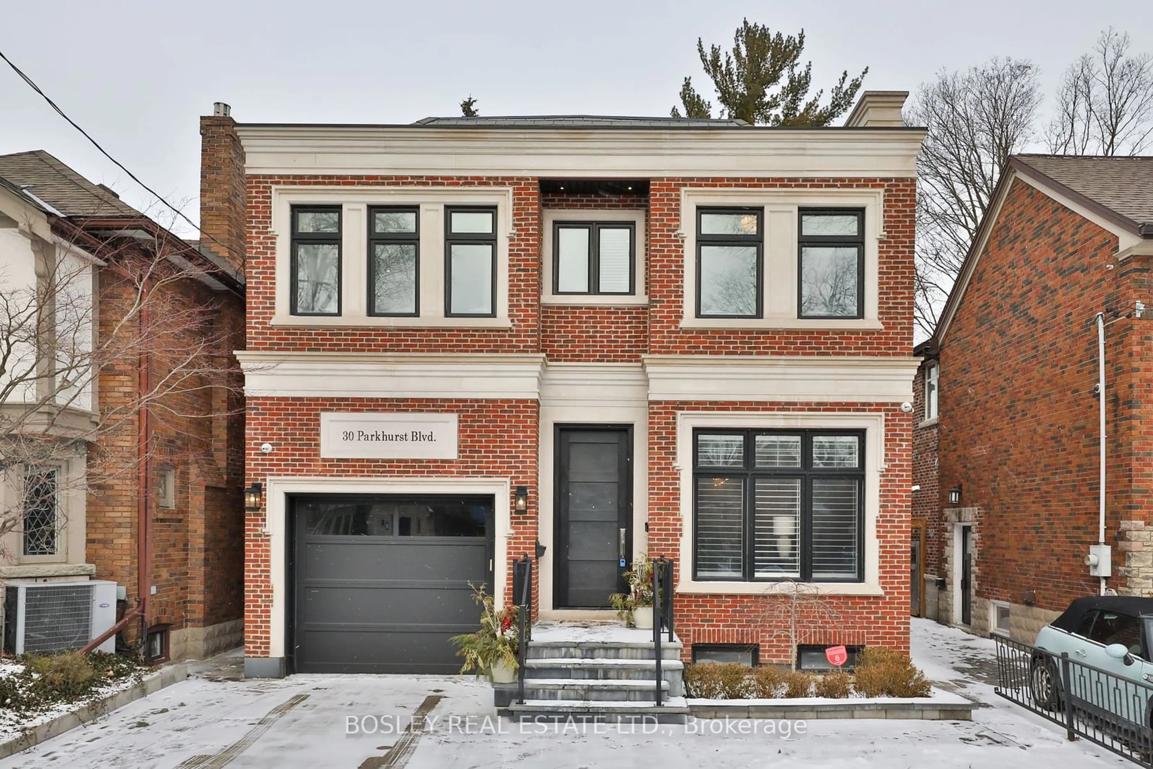 Home with brick exterior material, street for 30 Parkhurst Blvd, Toronto Ontario M4G 2C6