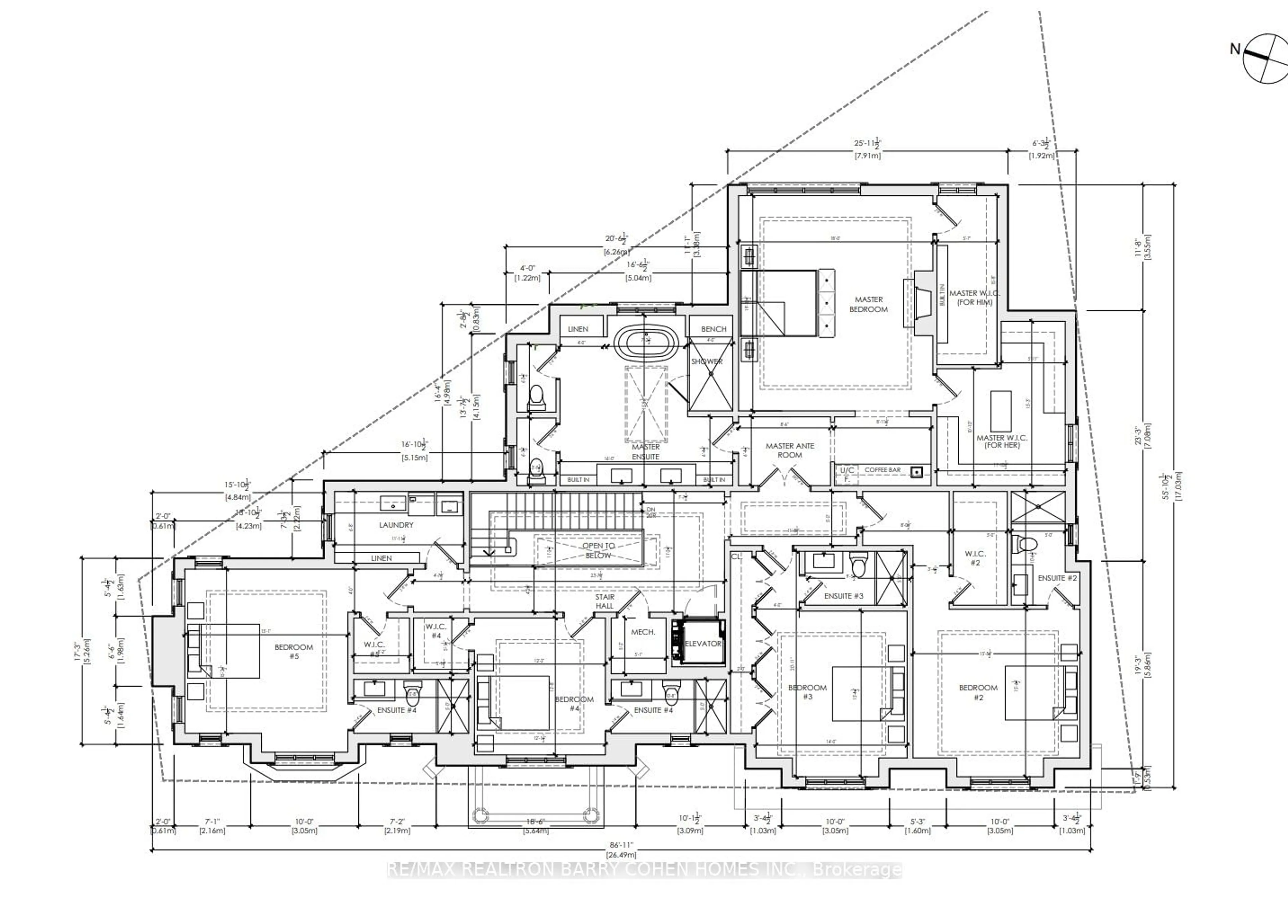 Floor plan for 2527 Bayview Ave, Toronto Ontario M2L 1N9