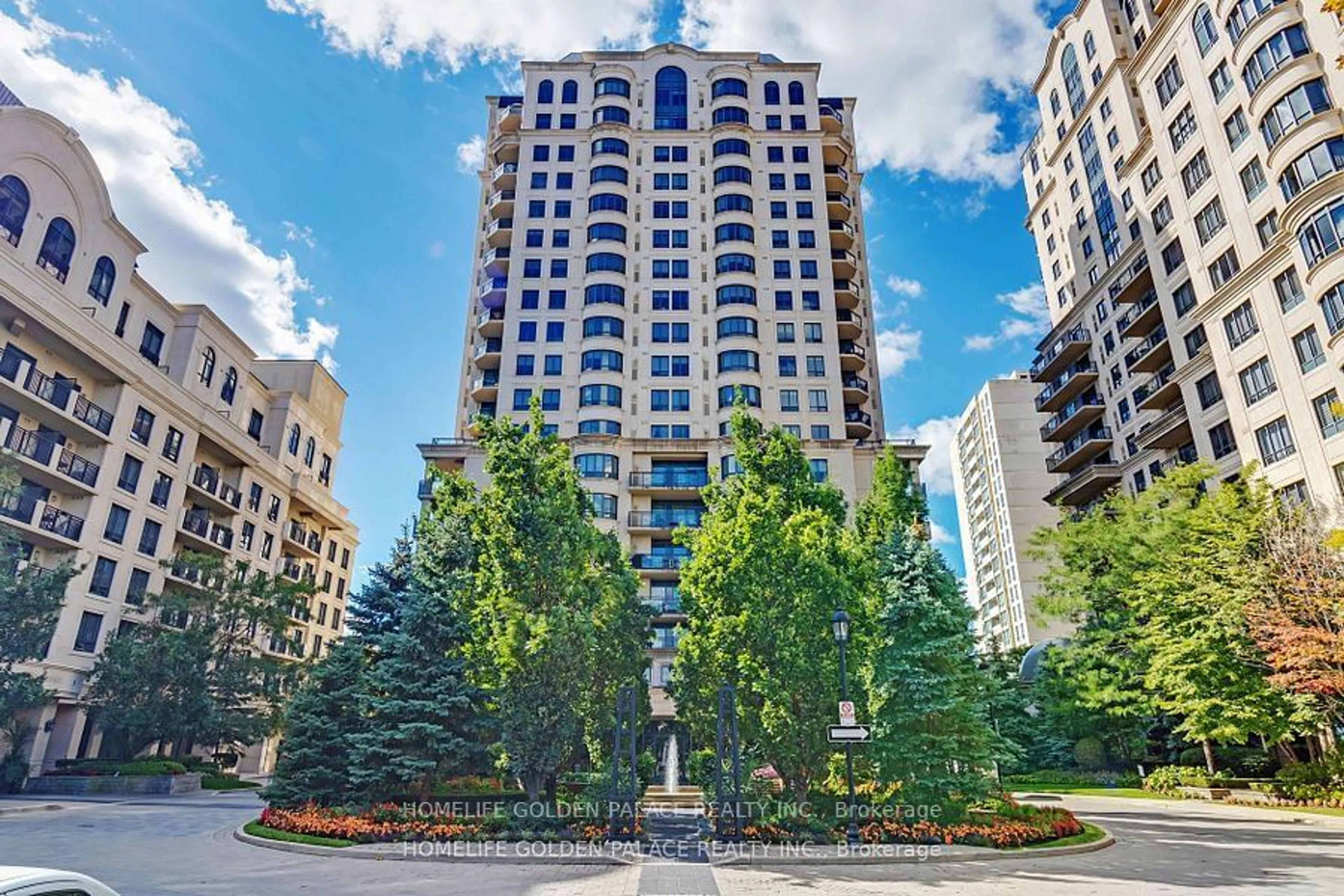 Patio, city buildings view from balcony for 662 Sheppard Ave #1602C, Toronto Ontario M2K 3E6