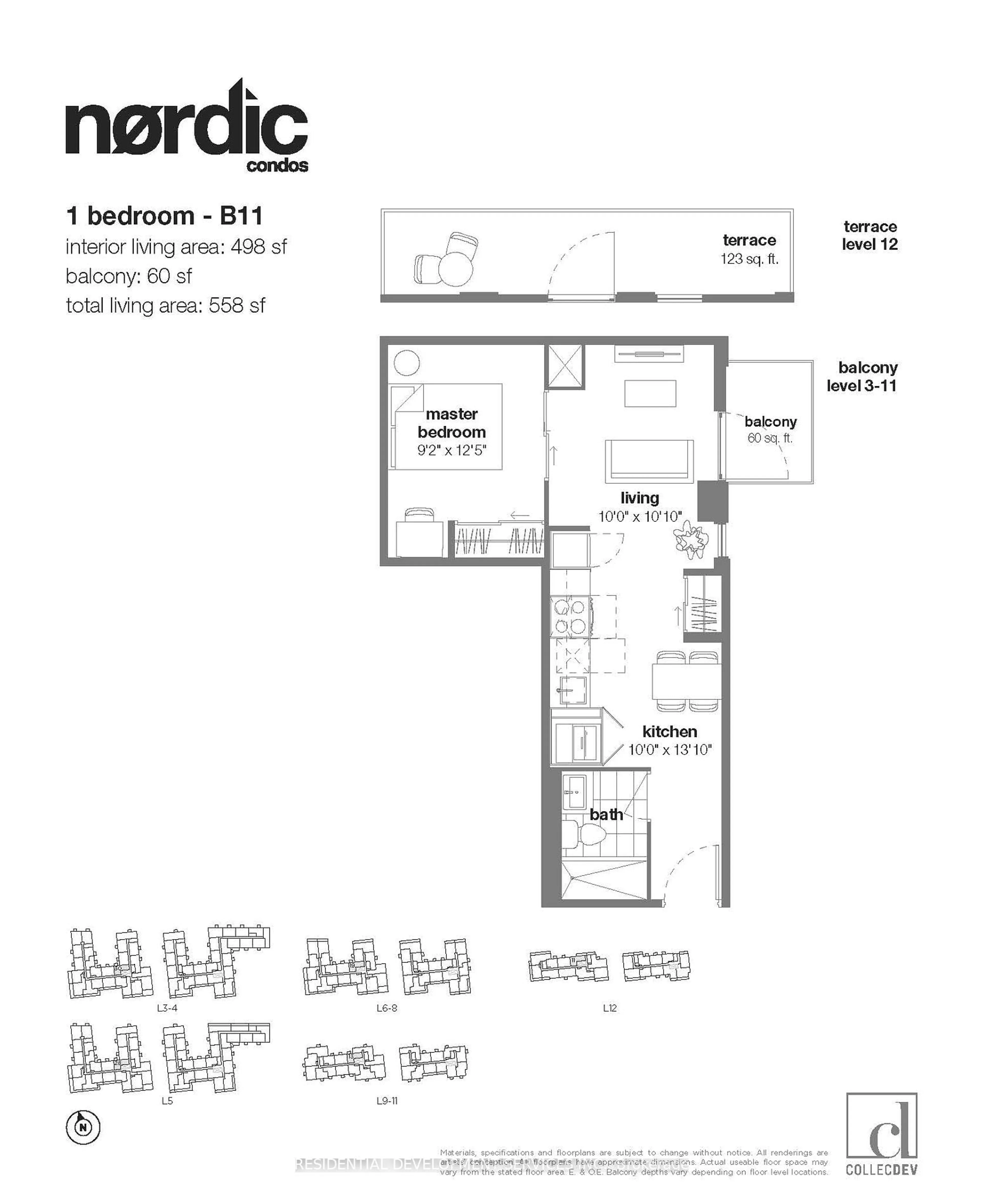 Floor plan for 500 Wilson Ave #430, Toronto Ontario M3H 5Y9