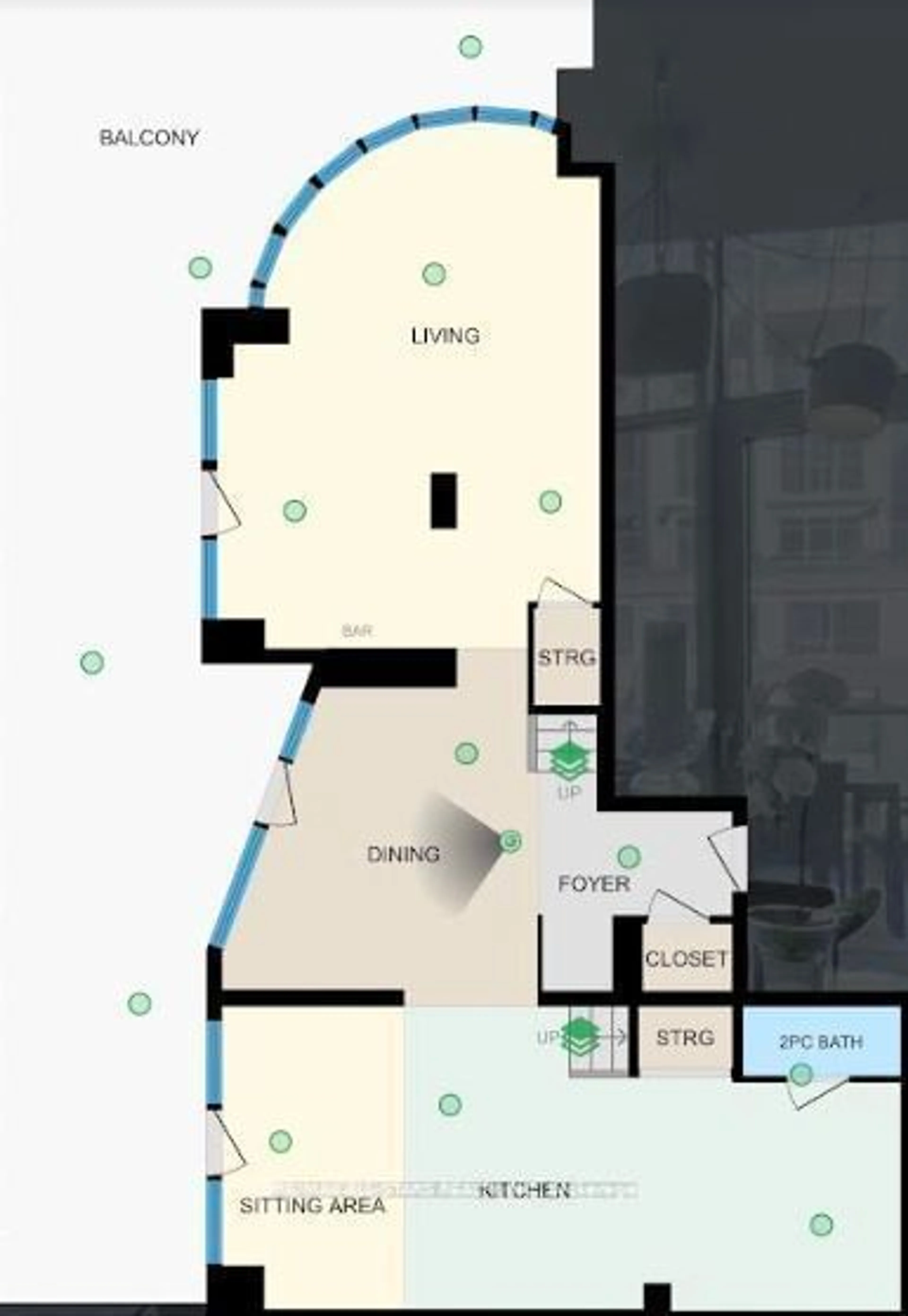 Floor plan for 36 Blue Jays Way #711/712, Toronto Ontario M5V 3T3