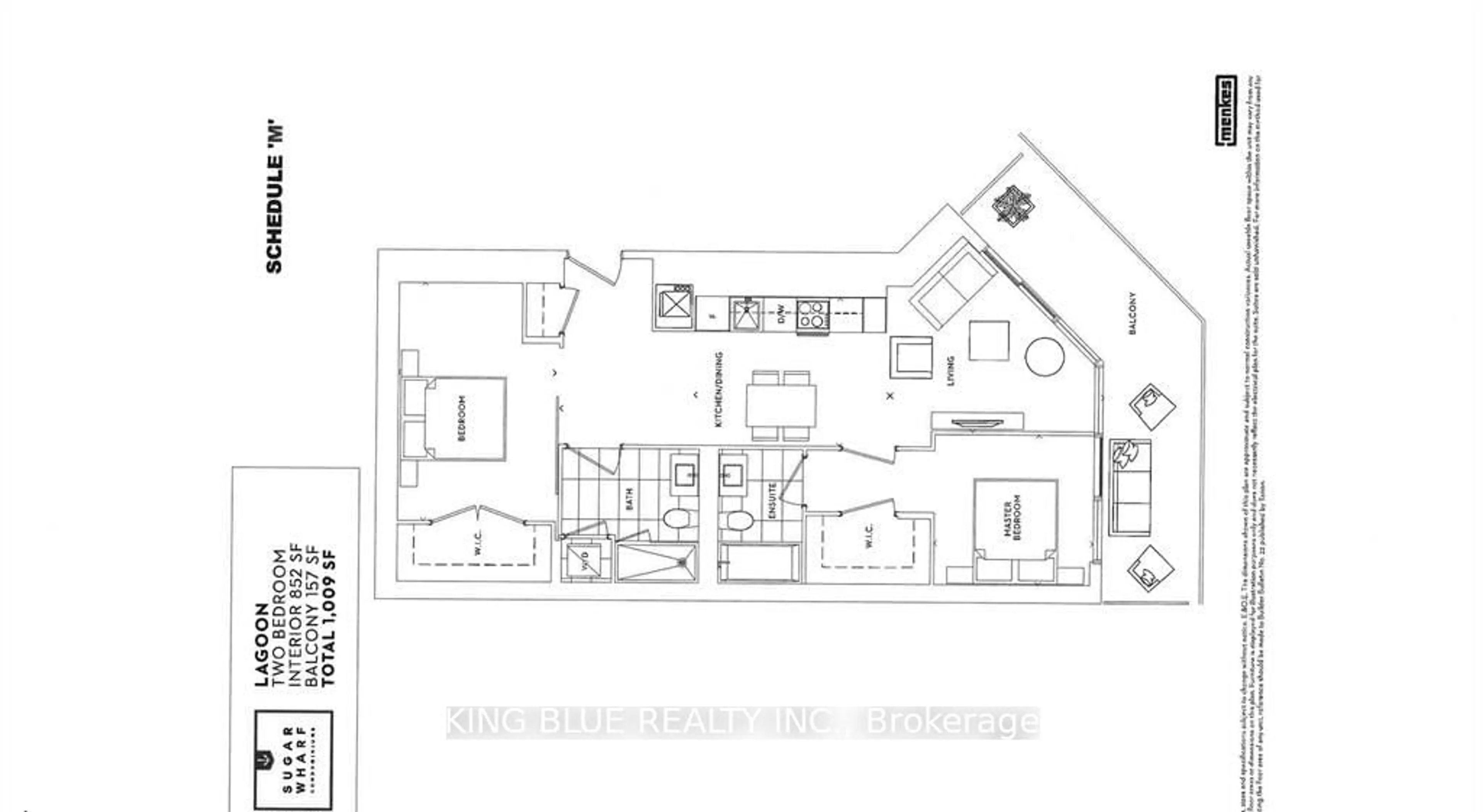 Floor plan for 55 Cooper St #5909, Toronto Ontario M5E 0G1