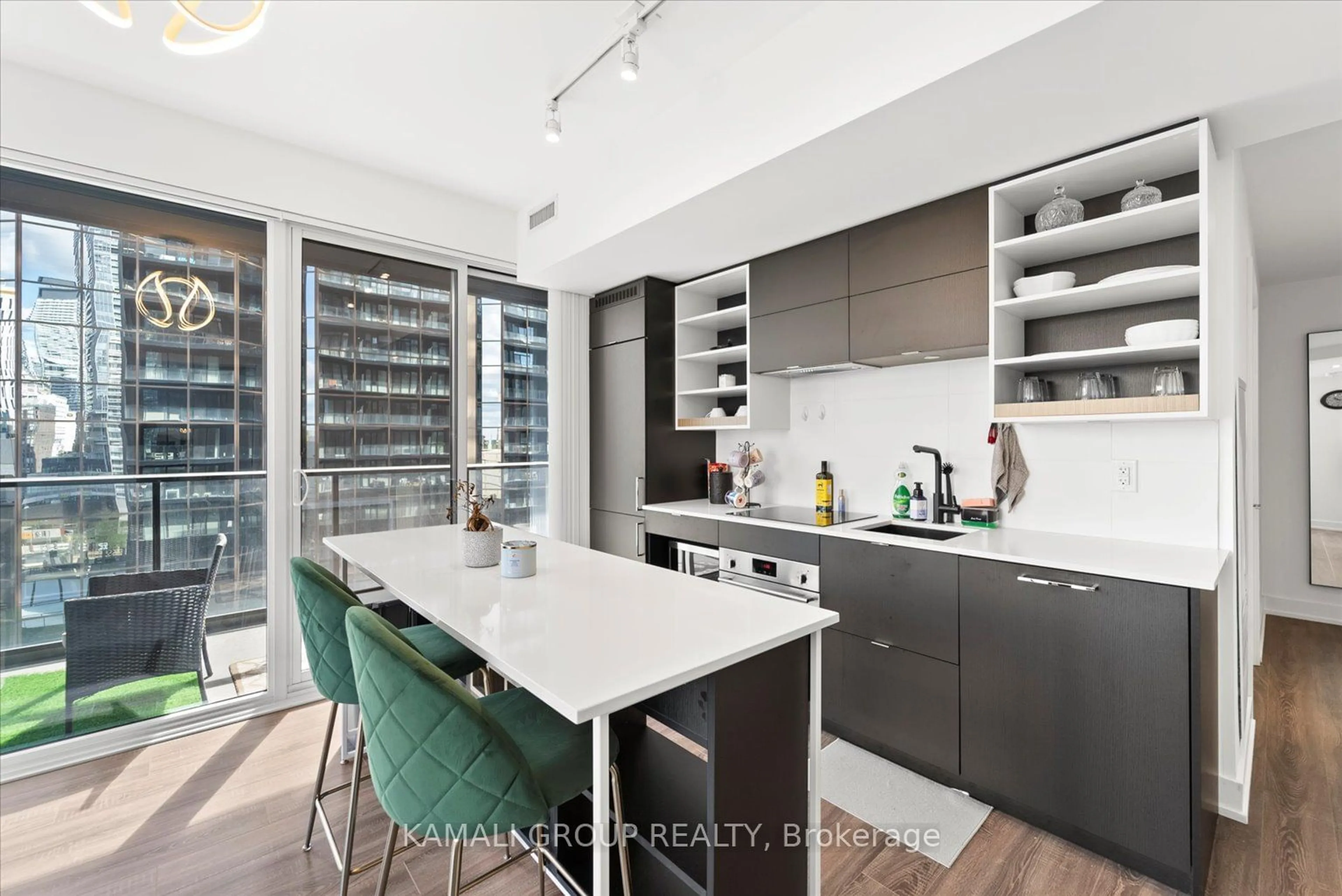 Contemporary kitchen, unknown for 20 Edward St #904, Toronto Ontario M5G 0C5