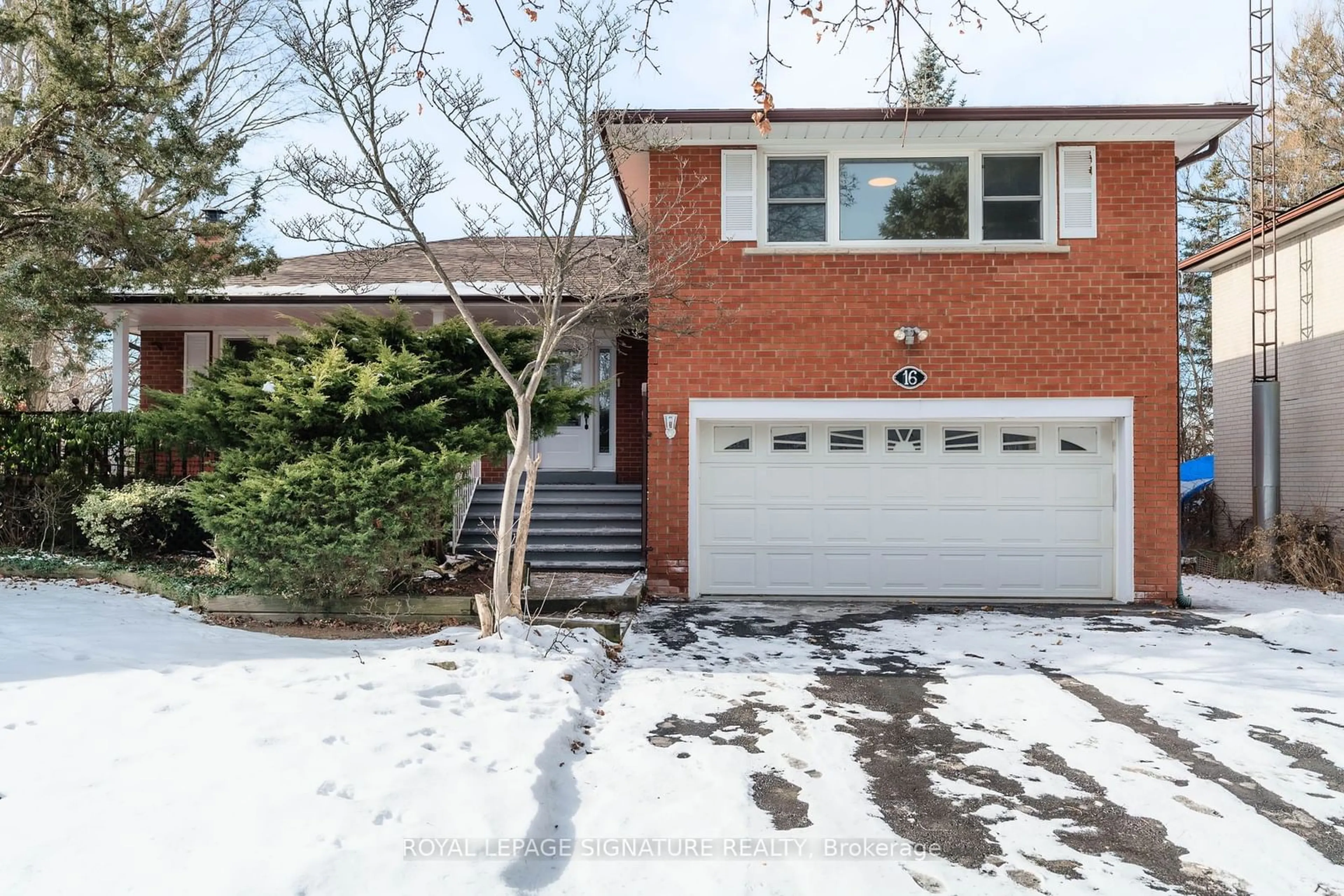 Home with brick exterior material, street for 16 Lesgay Cres, Toronto Ontario M2J 2H8