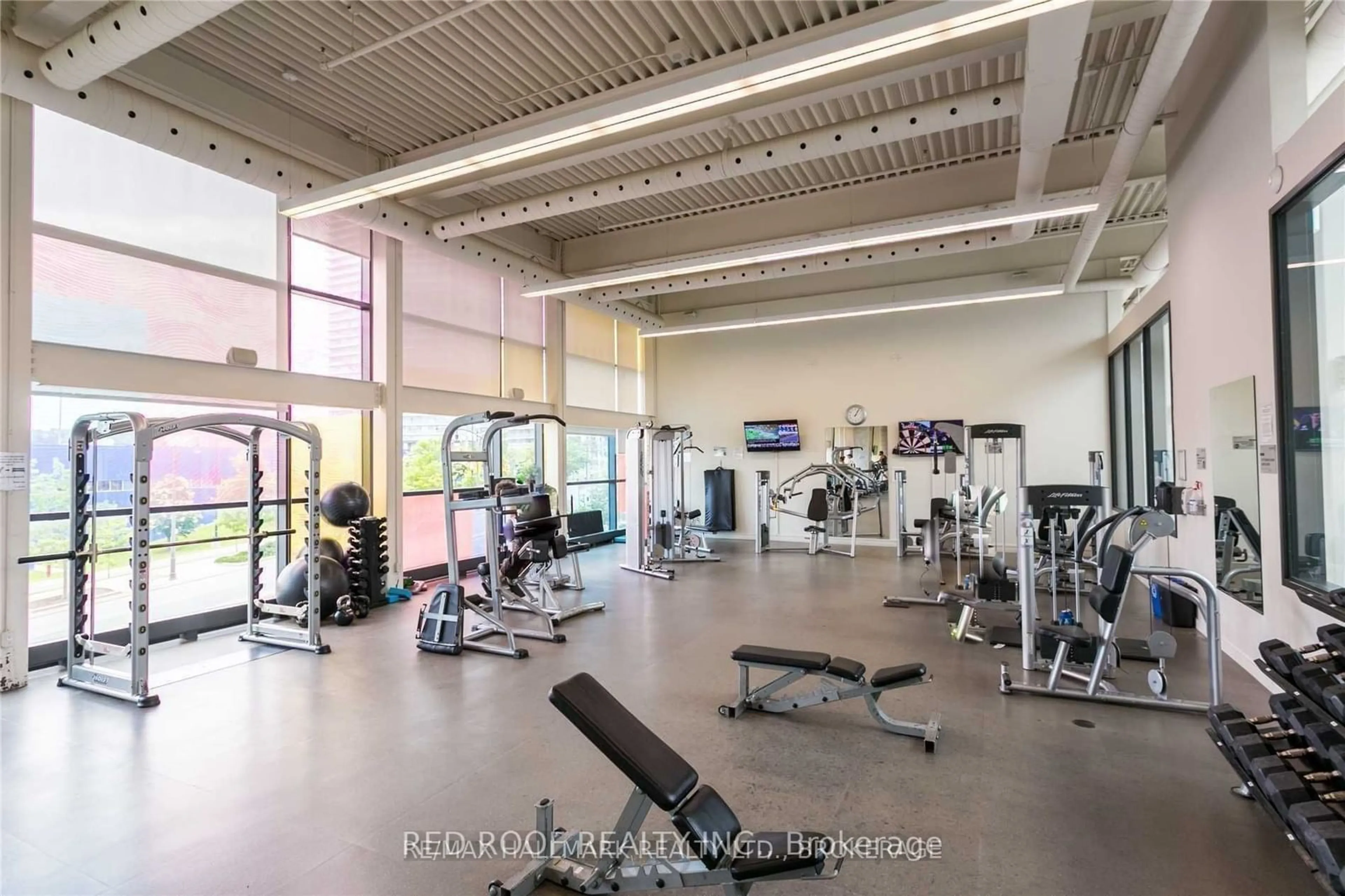 Gym or fitness room for 33 Singer Crt #711, Toronto Ontario M2K 0B4