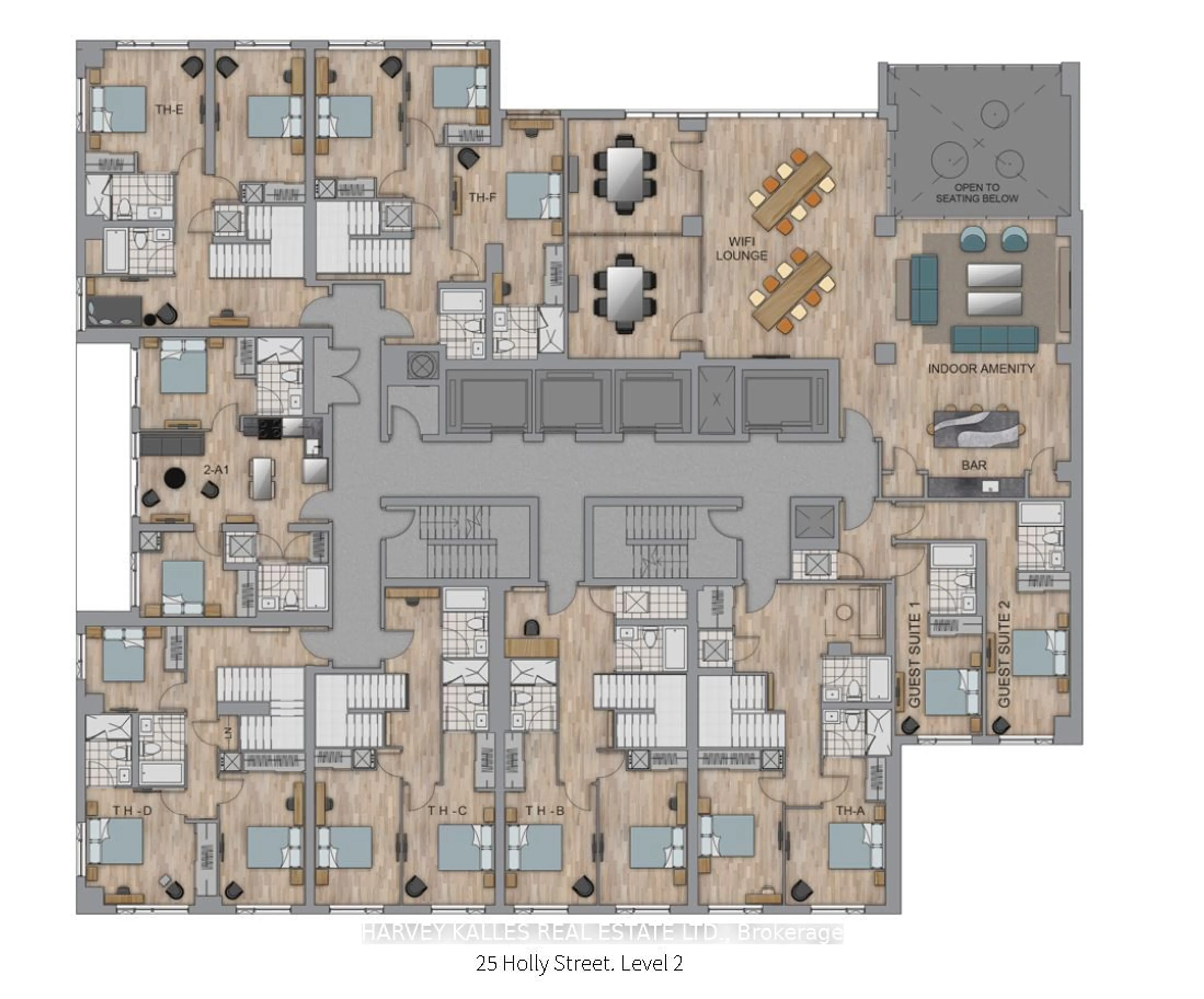 Floor plan for 25 Holly St St #LPH05, Toronto Ontario M4S 0E3