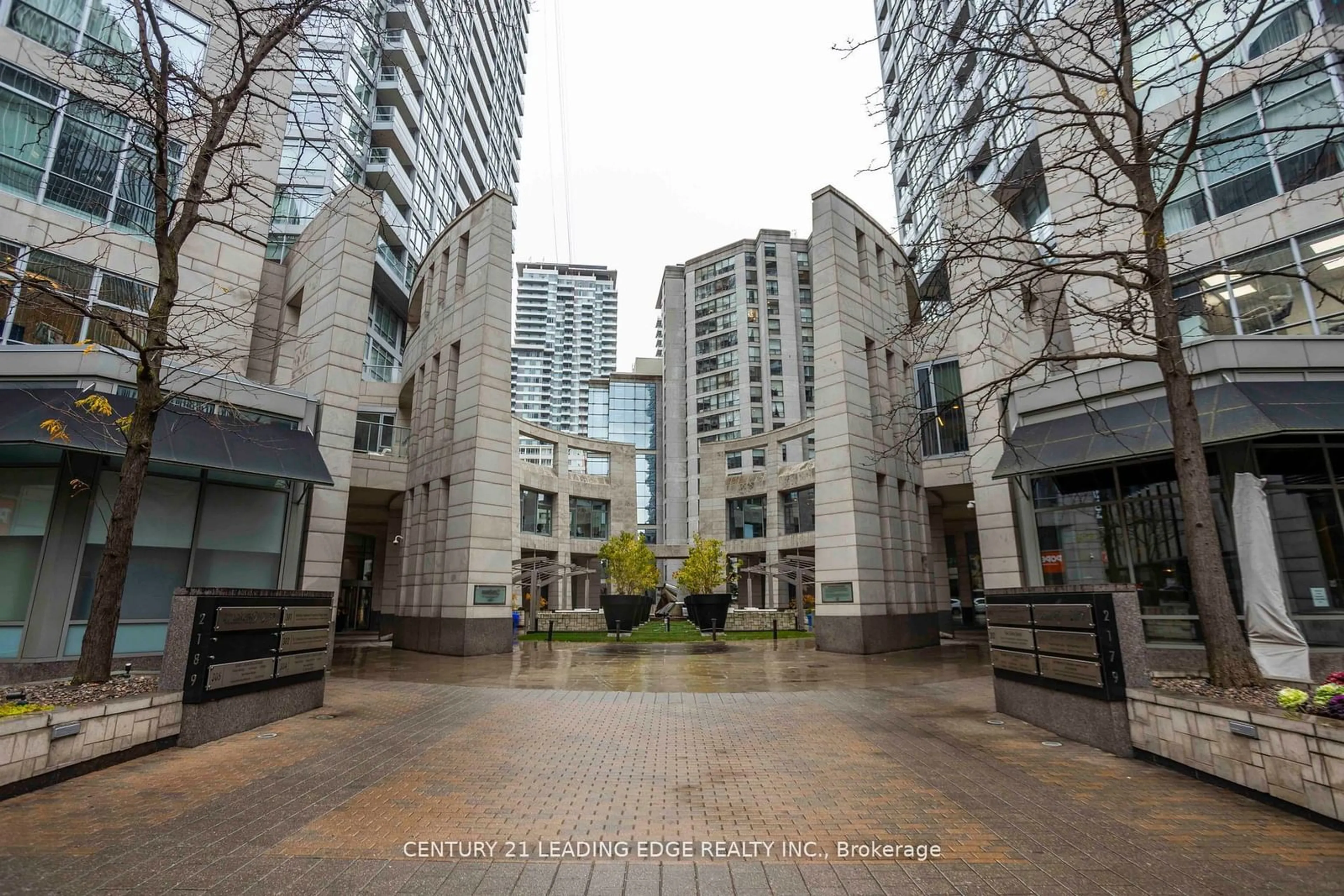 Patio, city buildings view from balcony for 2191 Yonge St #Loft #5, Toronto Ontario M4S 3H8