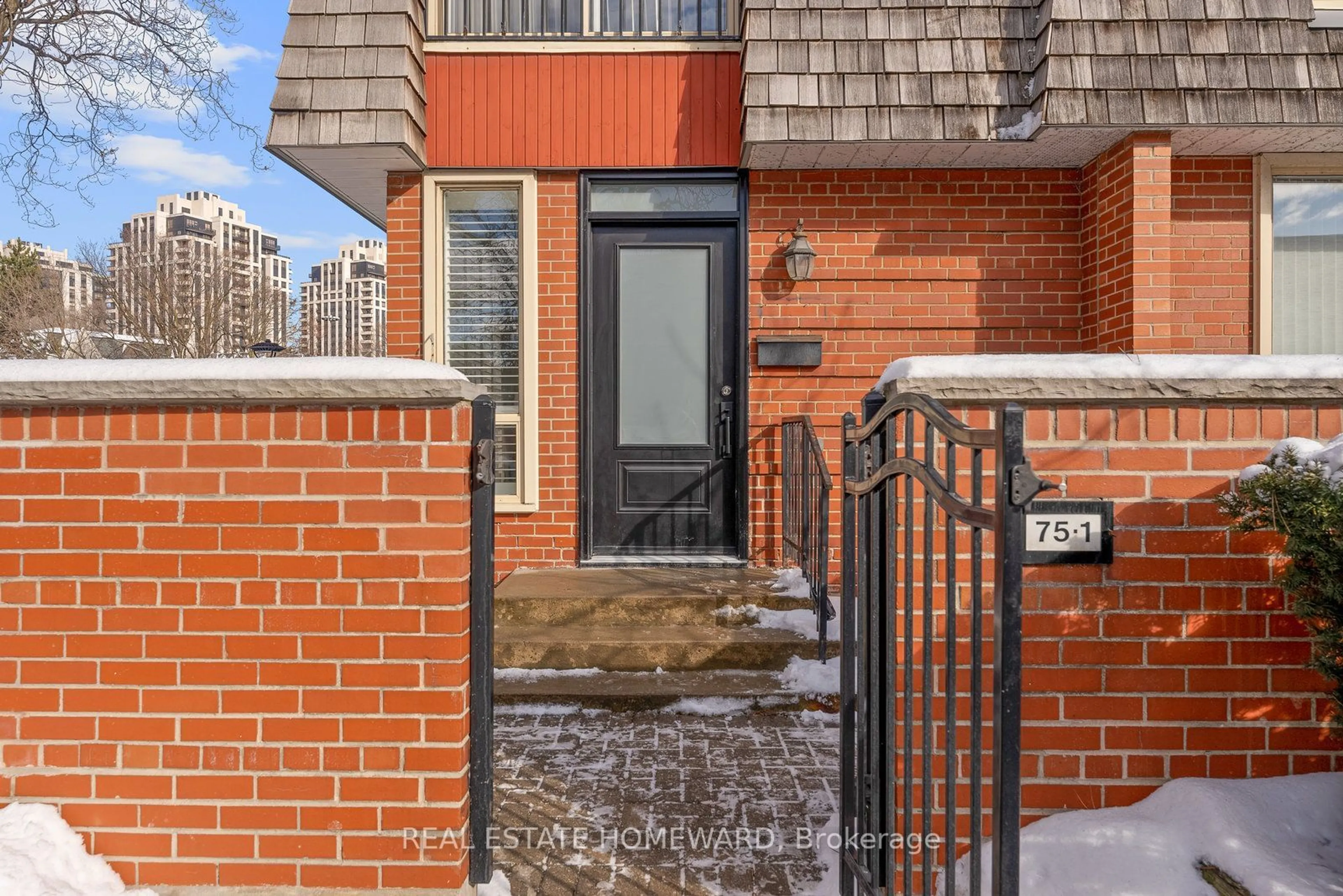 Home with brick exterior material, street for 75 Upper Canada Dr #1, Toronto Ontario M2P 2A2