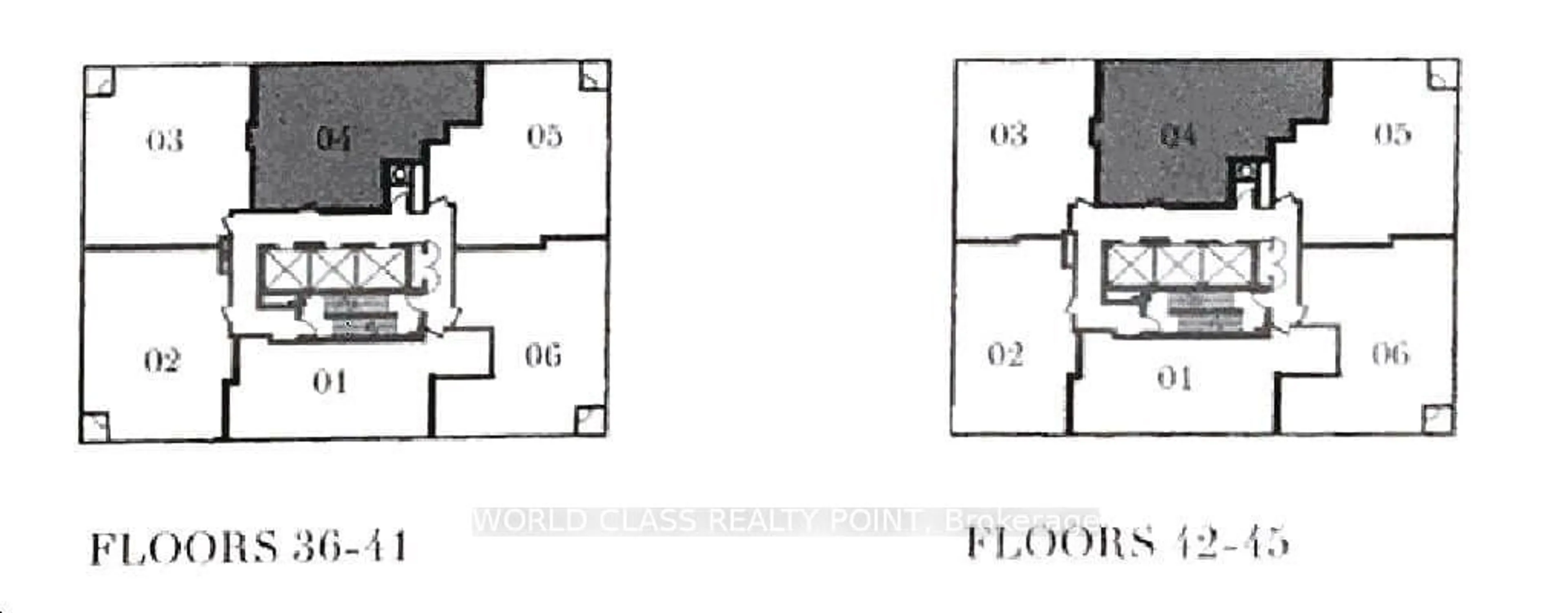 Floor plan for 15 Mercer St #4004, Toronto Ontario M1P 5C5