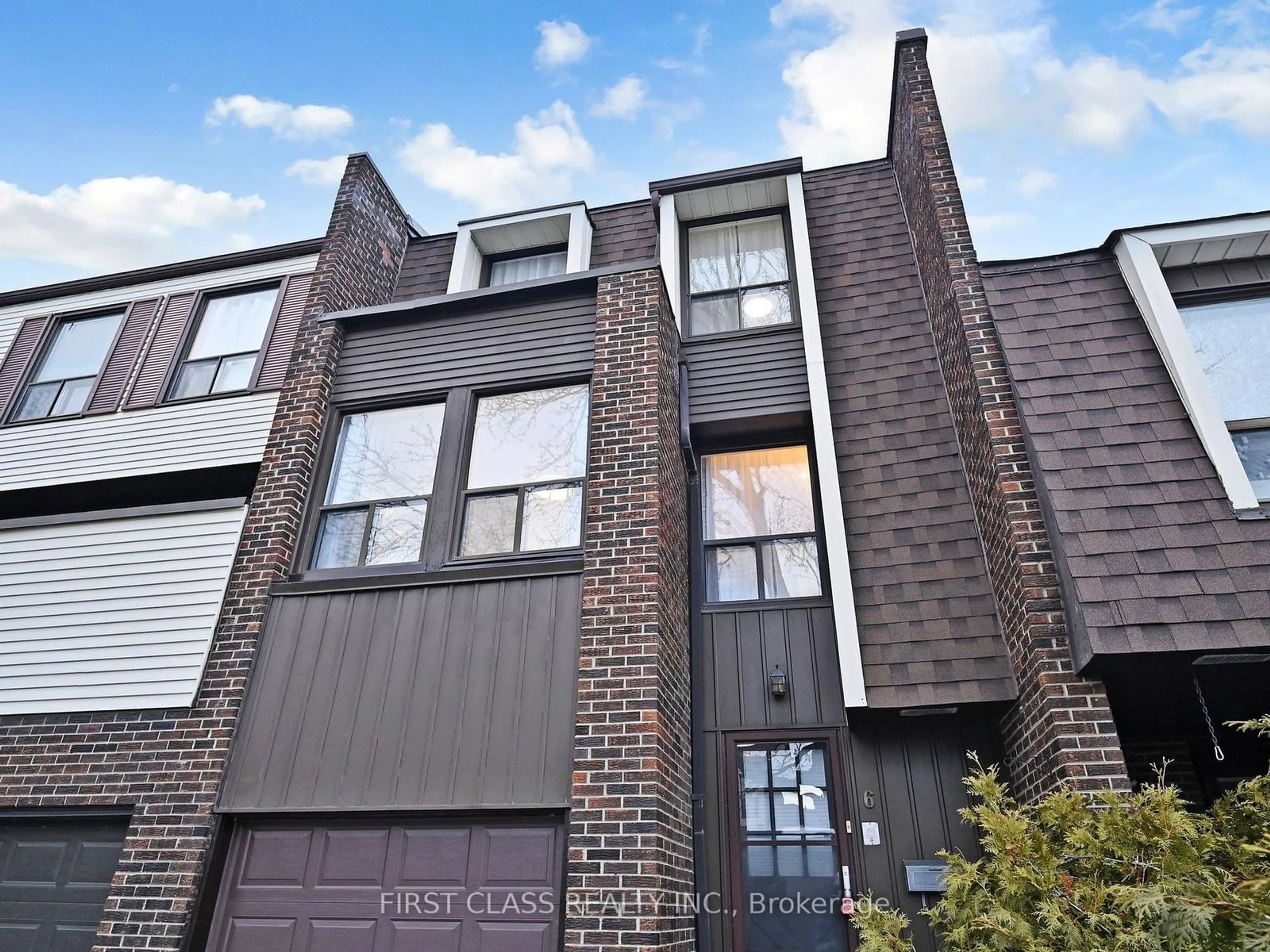 Home with brick exterior material, street for 6 Lofty Hill Way #68, Toronto Ontario M2H 2Z8