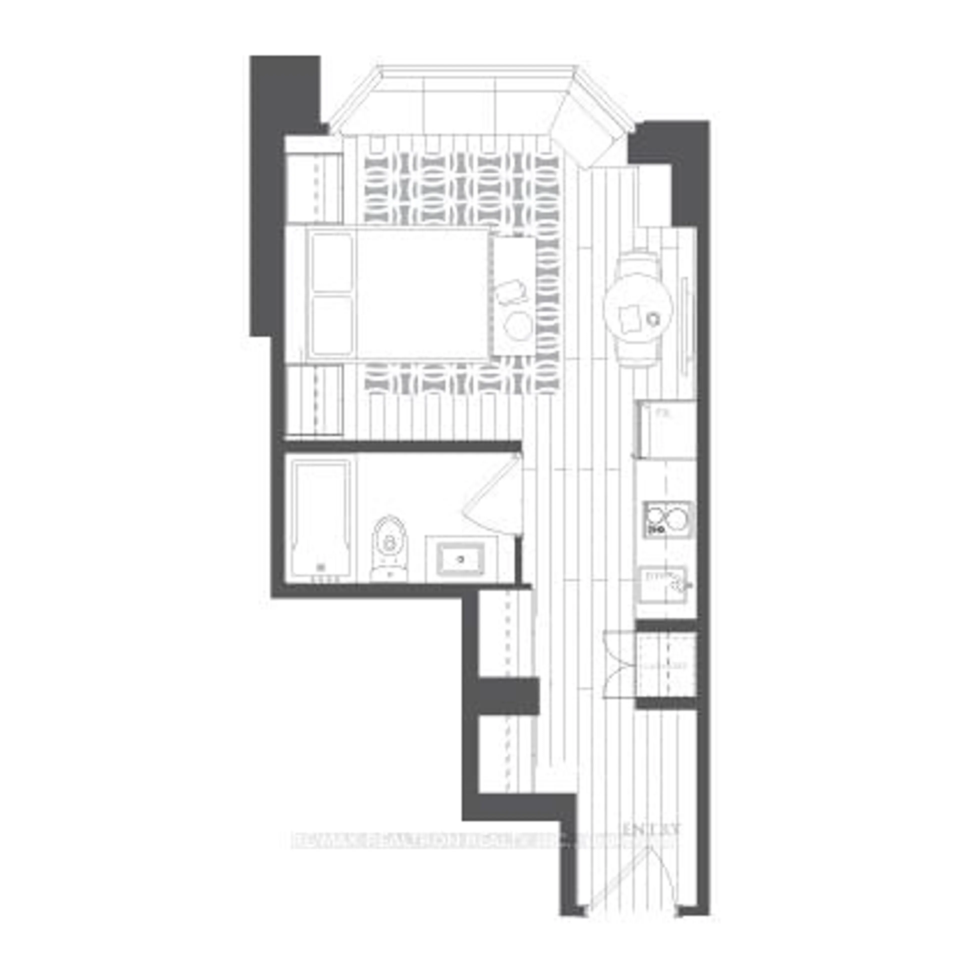 Floor plan for 155 Yorkville Ave #713, Toronto Ontario M5R 0B4