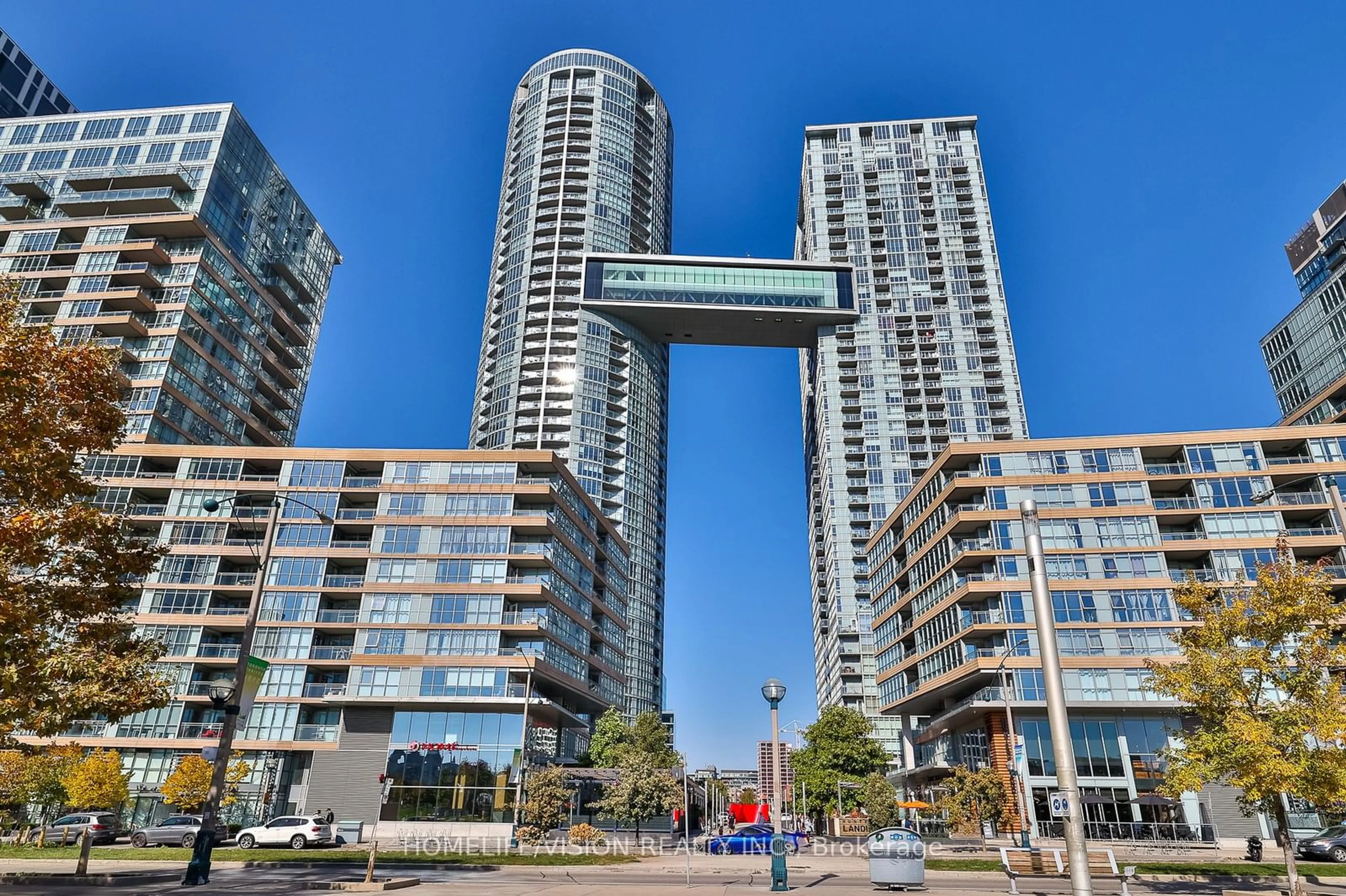 Patio, city buildings view from balcony for 21 Iceboat Terr #4806, Toronto Ontario M5V 4A9