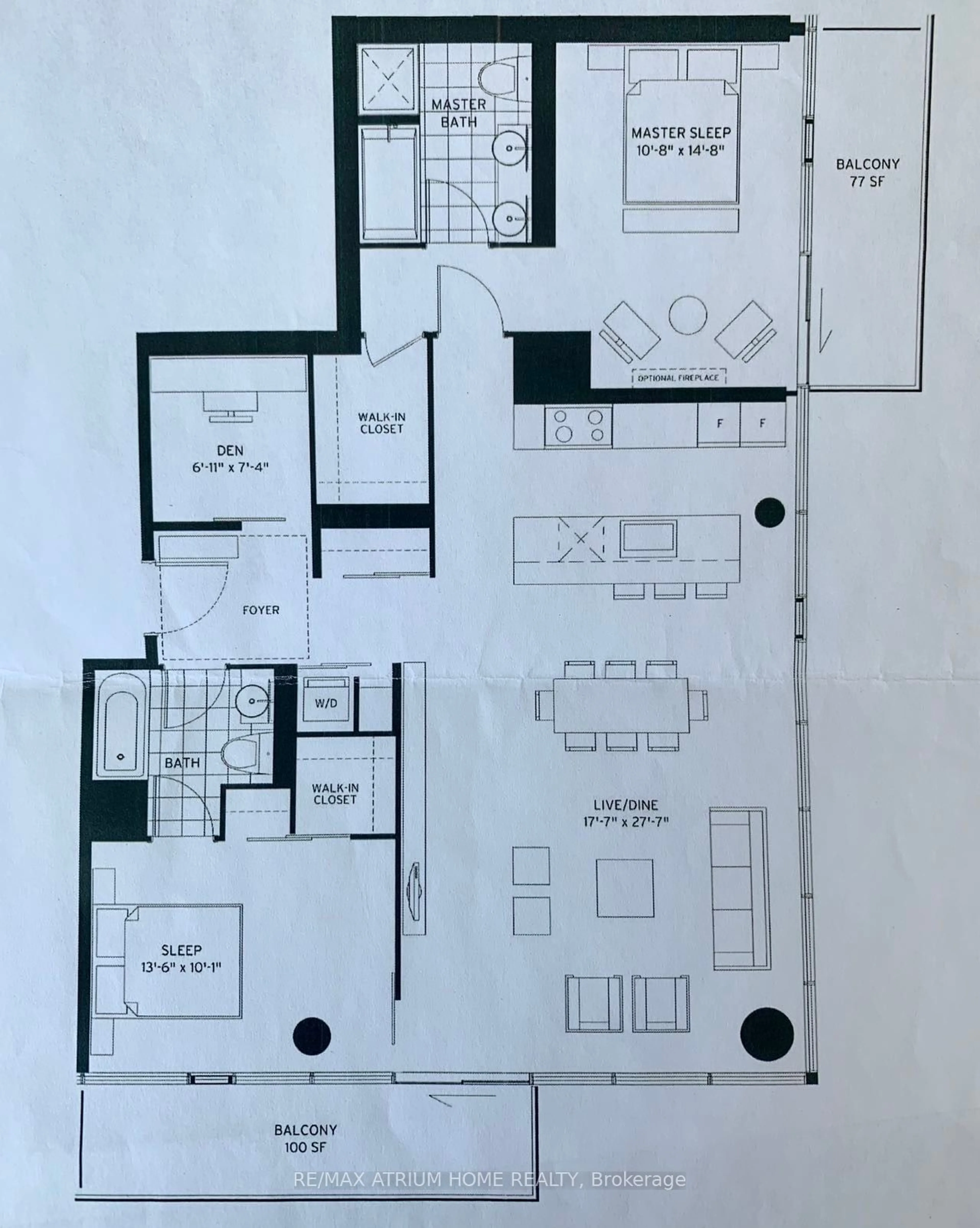 Floor plan for 161 Roehampton Ave #Ph05, Toronto Ontario M4P 0C8