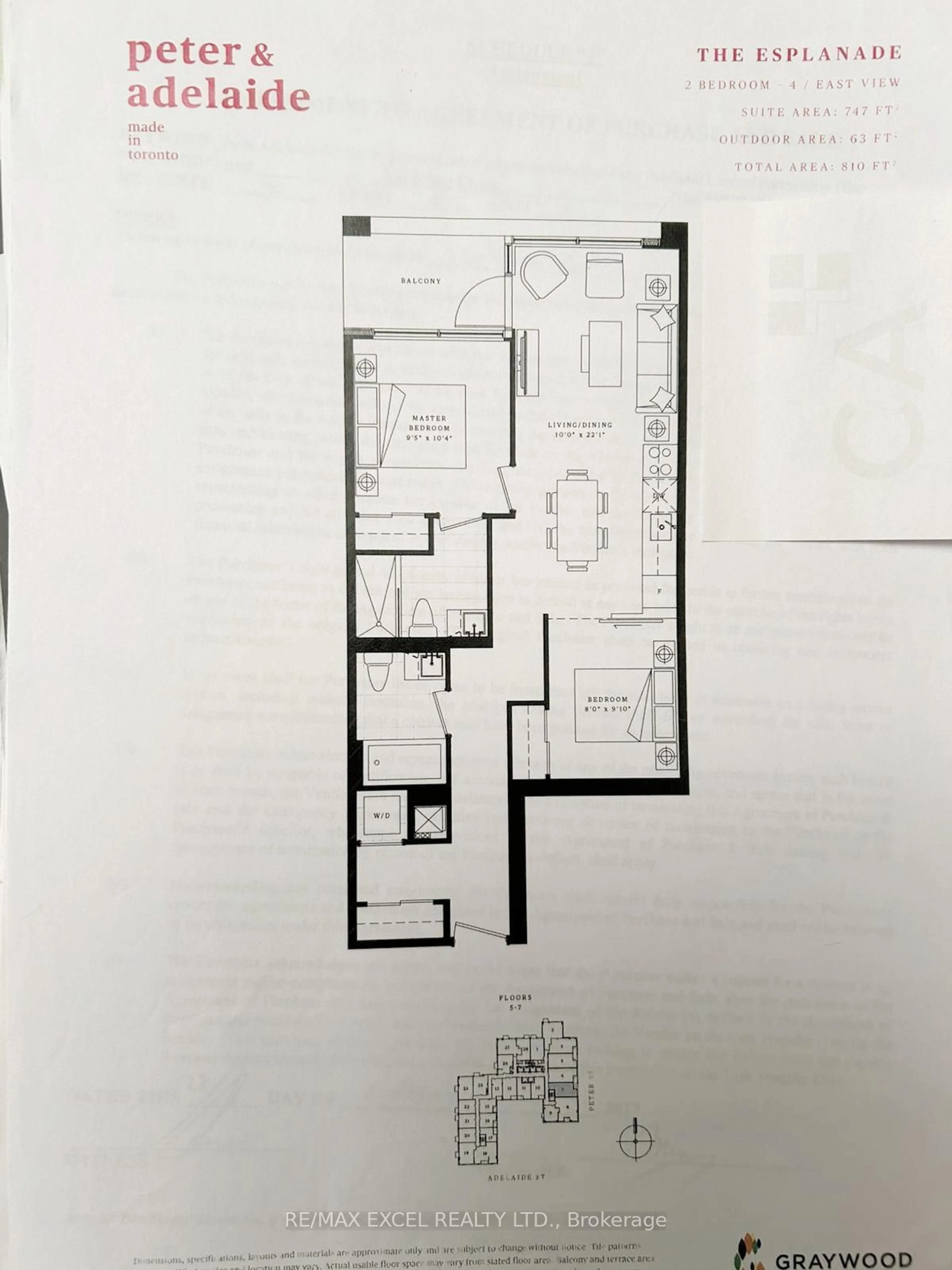 Floor plan for 108 Peter St #707, Toronto Ontario M5V 0W2