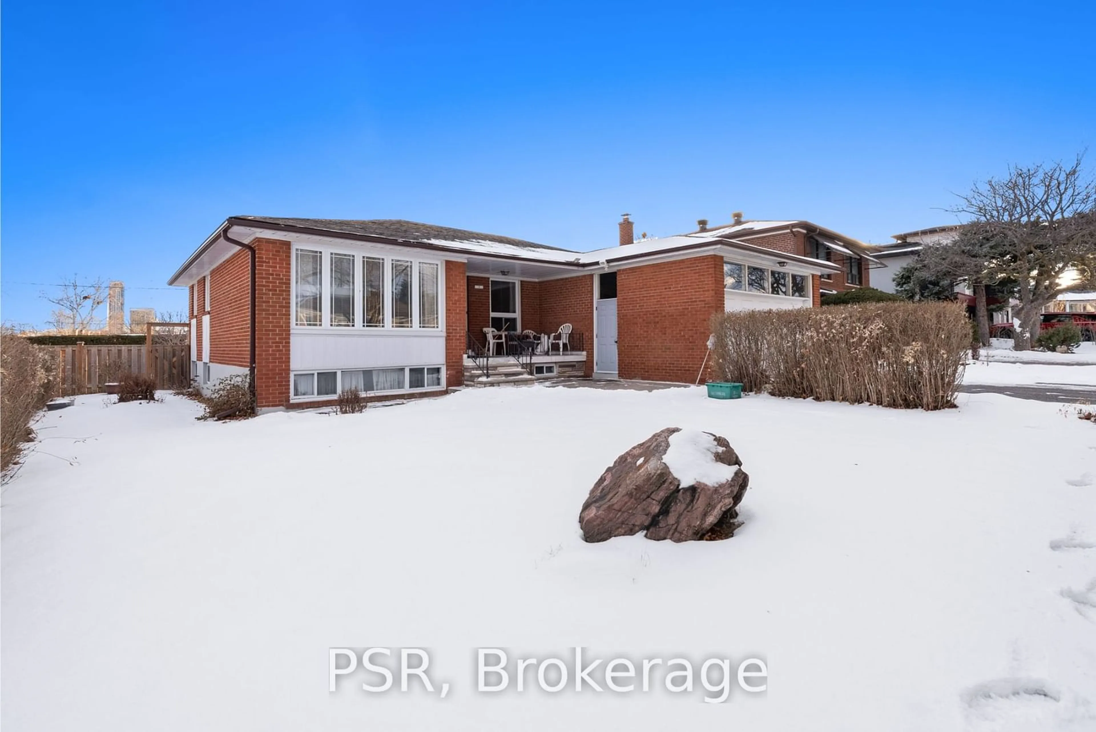 A pic from outside/outdoor area/front of a property/back of a property/a pic from drone, street for 1 Salinger Crt, Toronto Ontario M2J 3R8