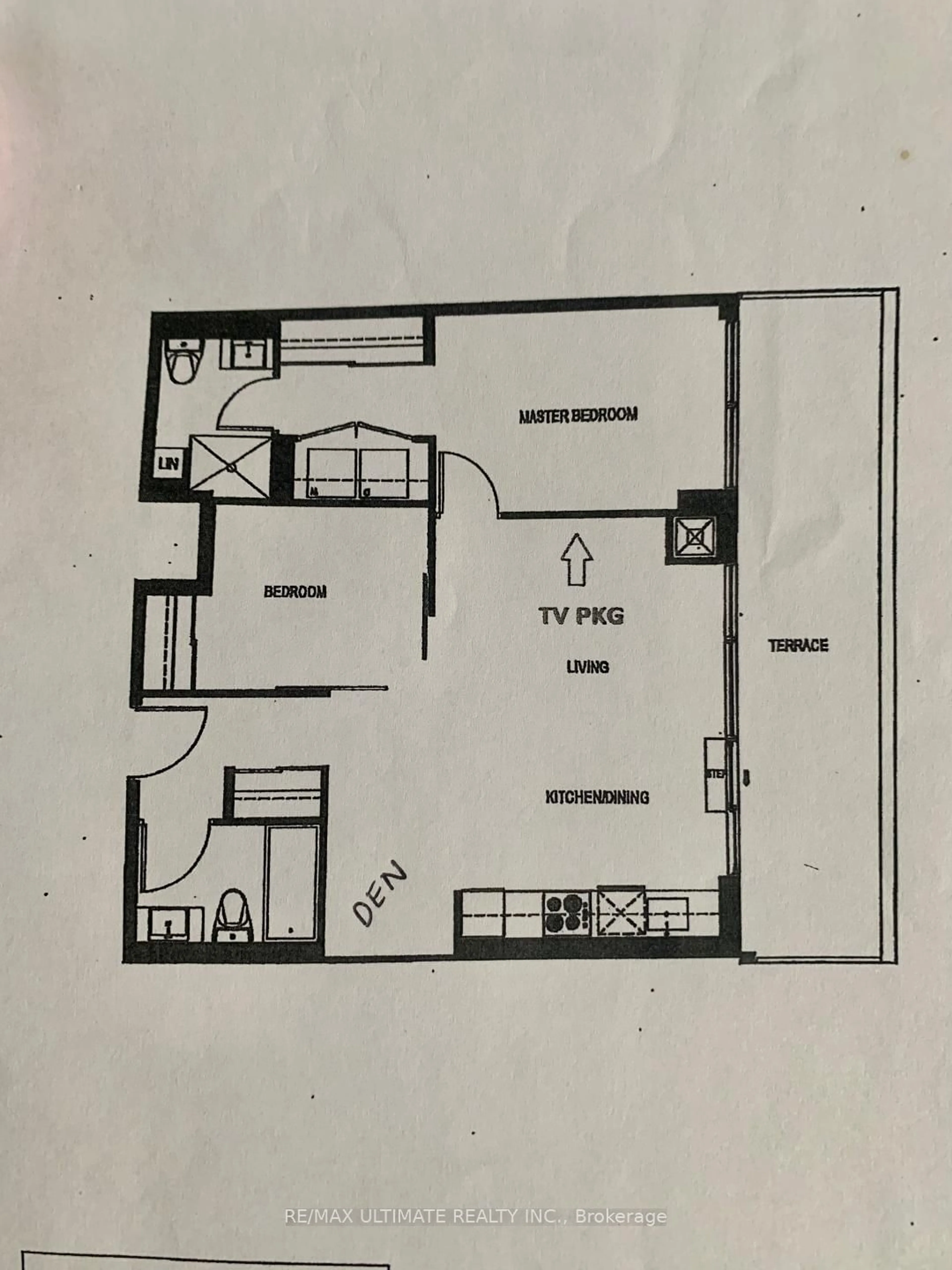 Floor plan for 5180 Yonge St #410, Toronto Ontario M2N 0K5