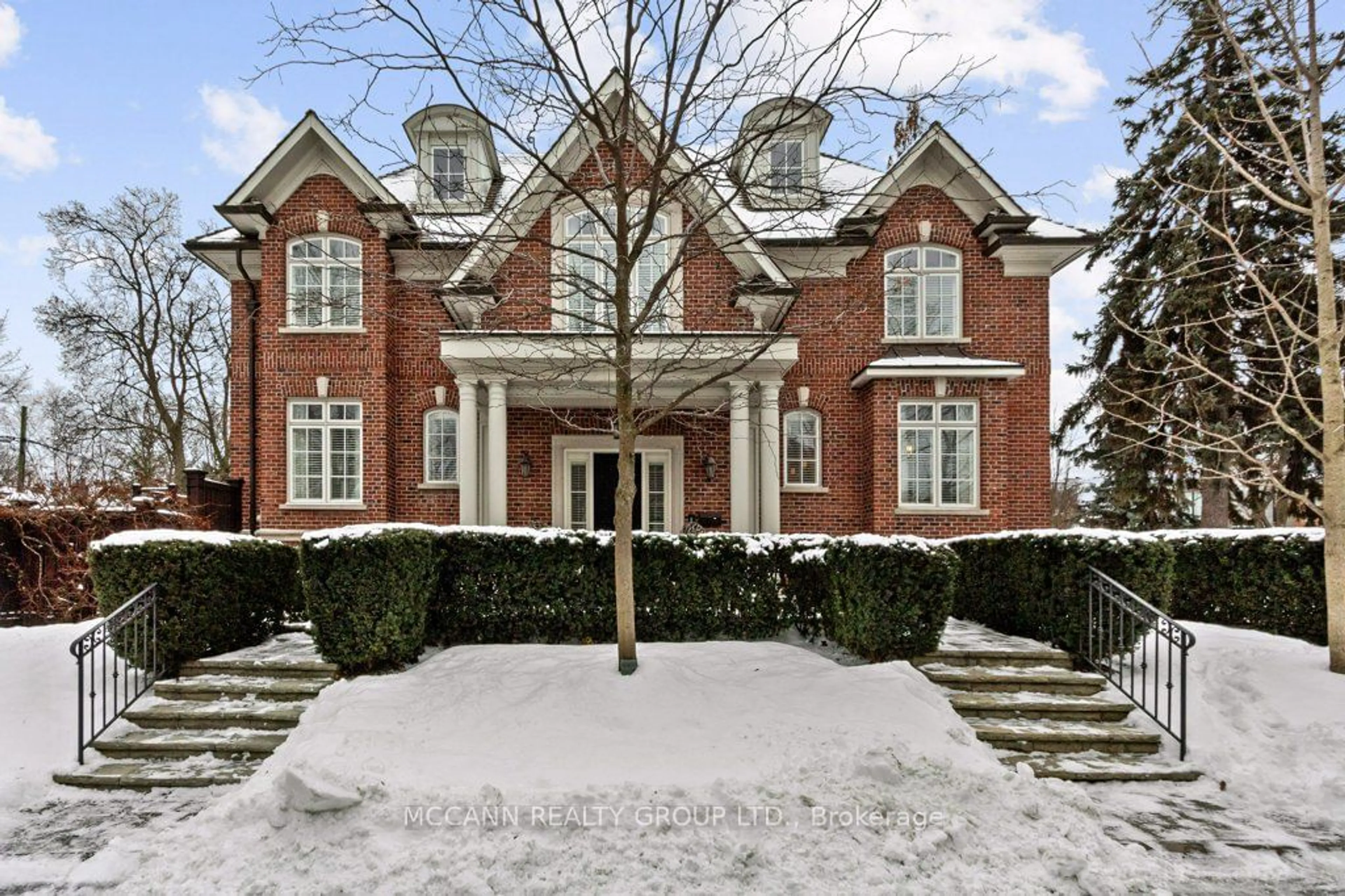 Home with brick exterior material, street for 21 De Vere Gdns, Toronto Ontario M5M 3E4