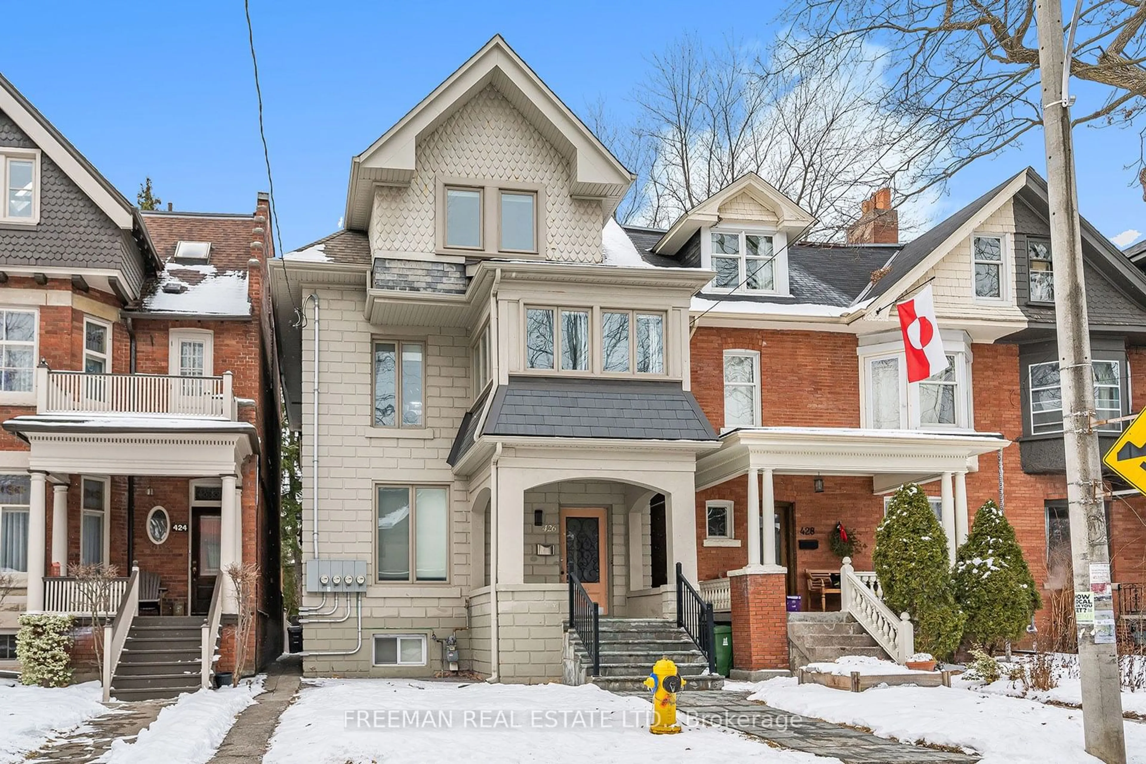 Home with brick exterior material, street for 426 Brunswick Ave, Toronto Ontario M5R 2Z4