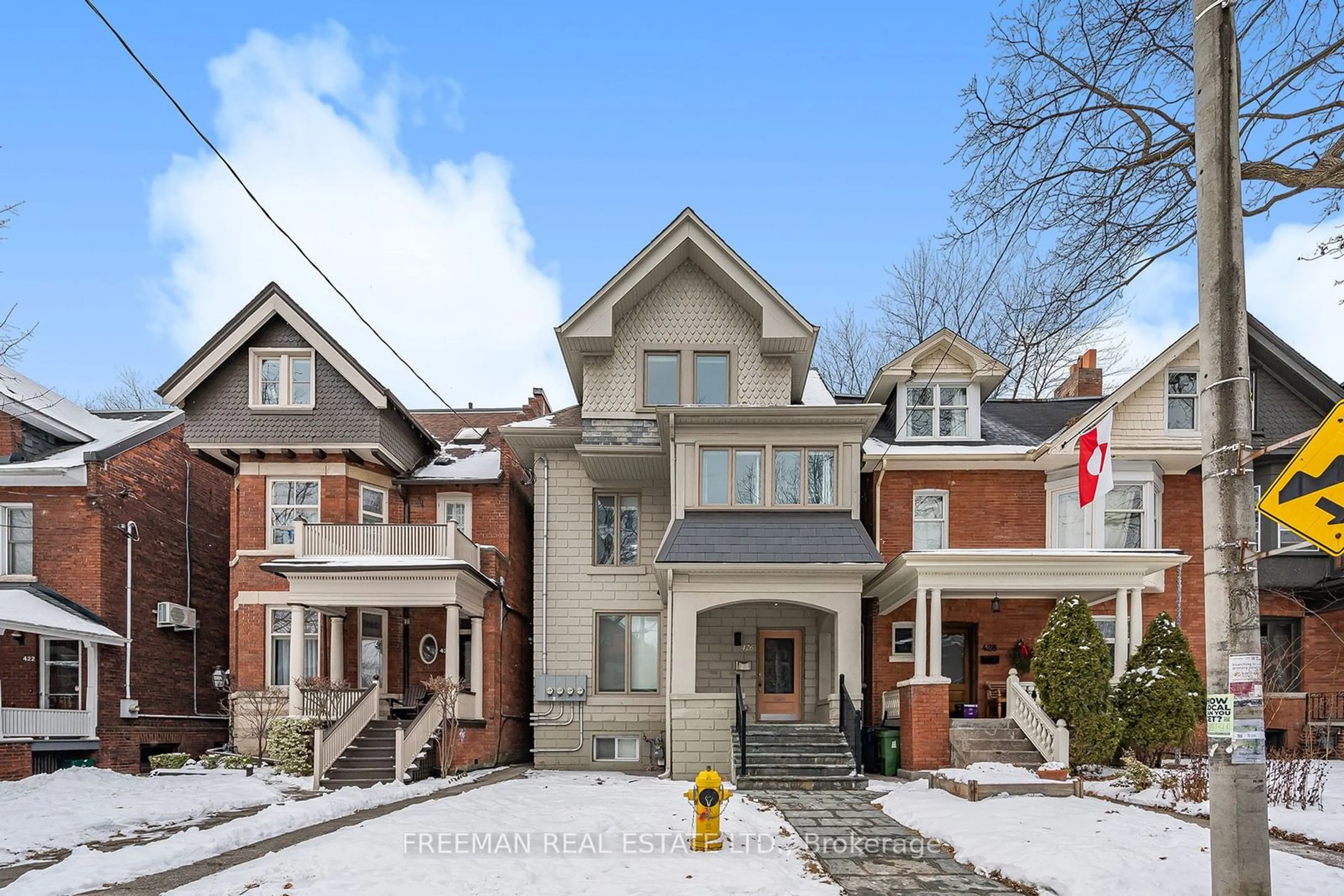 Home with brick exterior material, street for 426 Brunswick Ave, Toronto Ontario M5R 2Z4