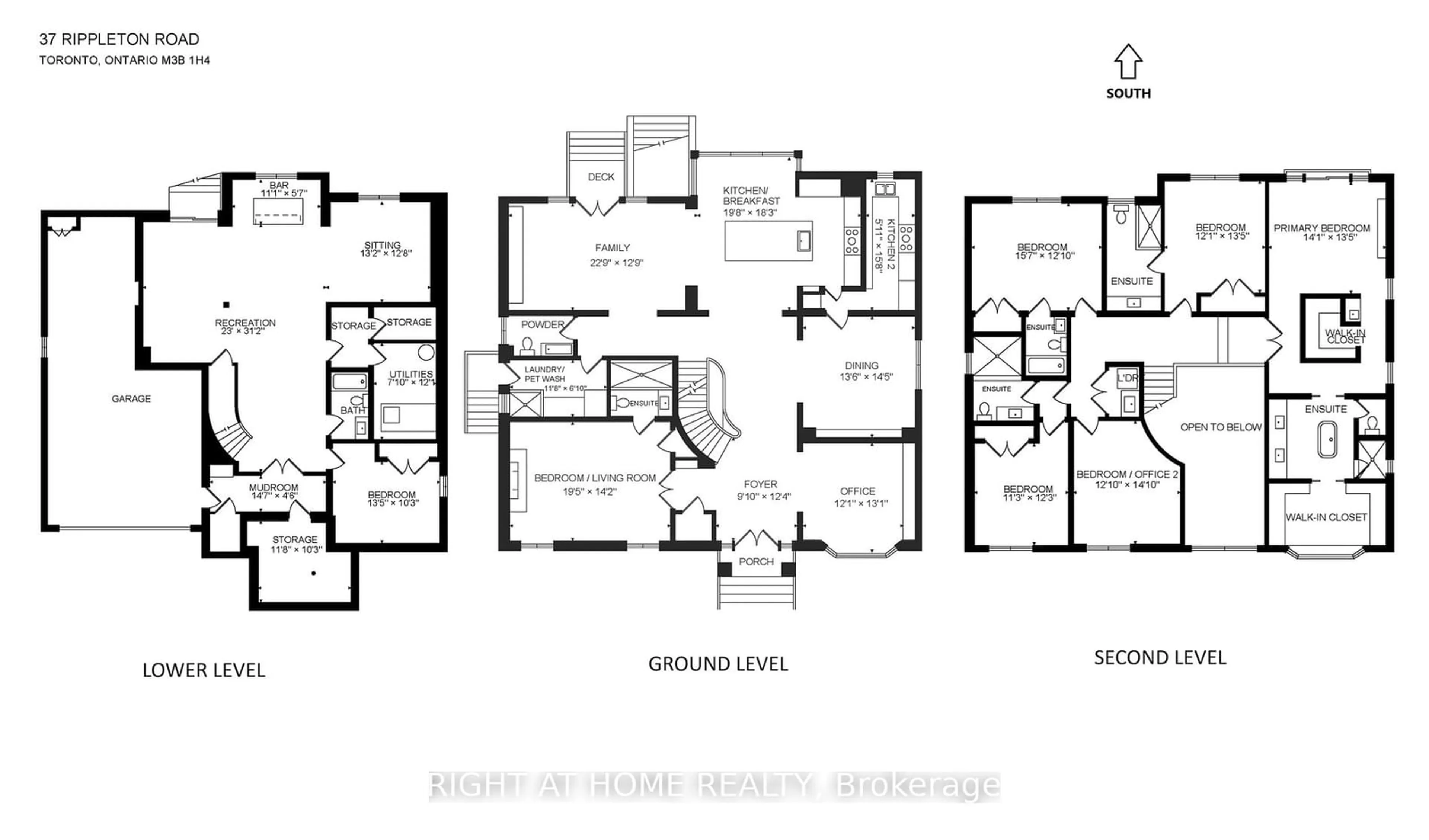 Floor plan for 37 Rippleton Rd, Toronto Ontario M3B 1H4