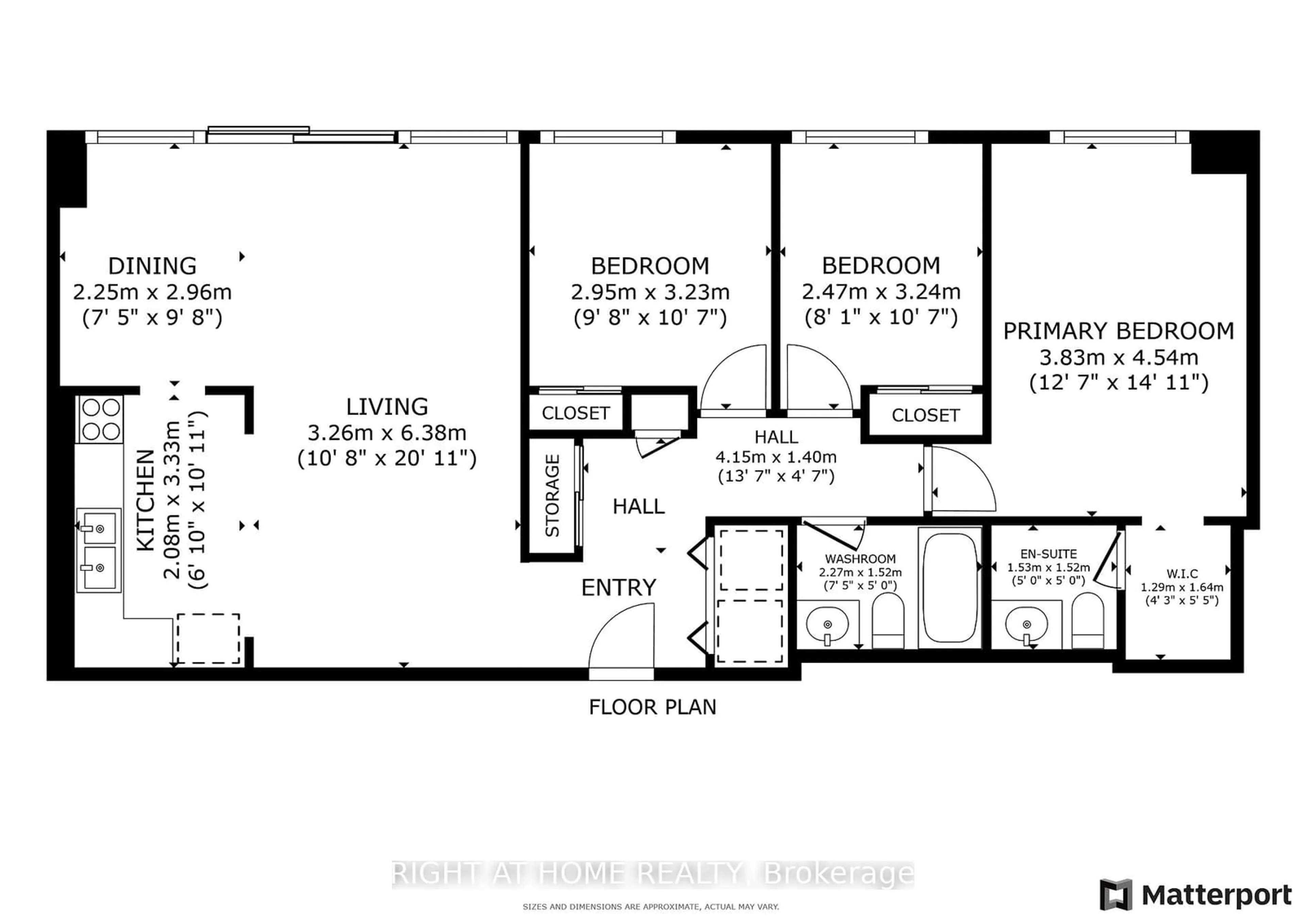 Floor plan for 10 Sunrise Ave #117, Toronto Ontario M4A 2R1