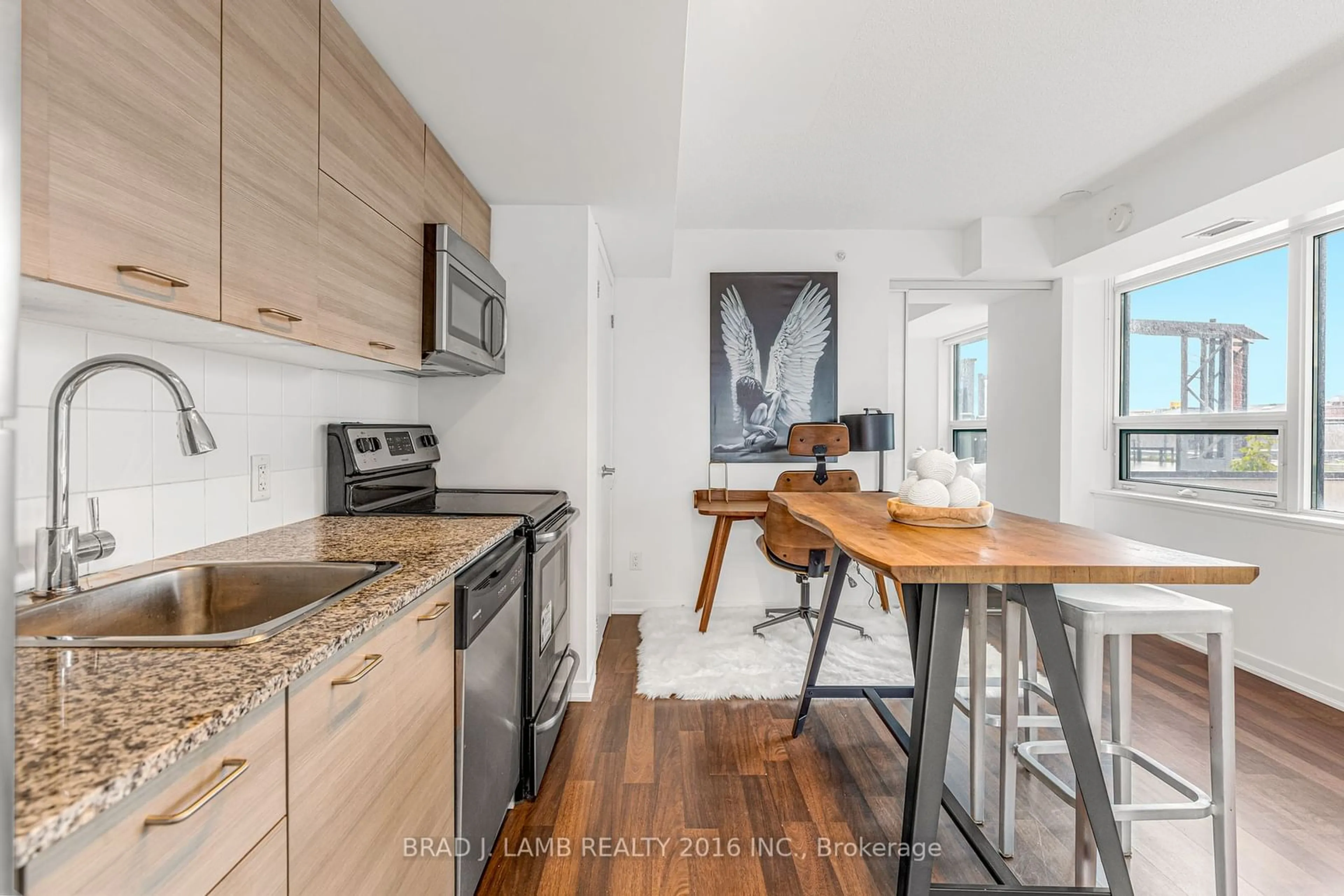 Open concept kitchen, unknown for 20 Joe Shuster Way #801, Toronto Ontario M6K 0A3