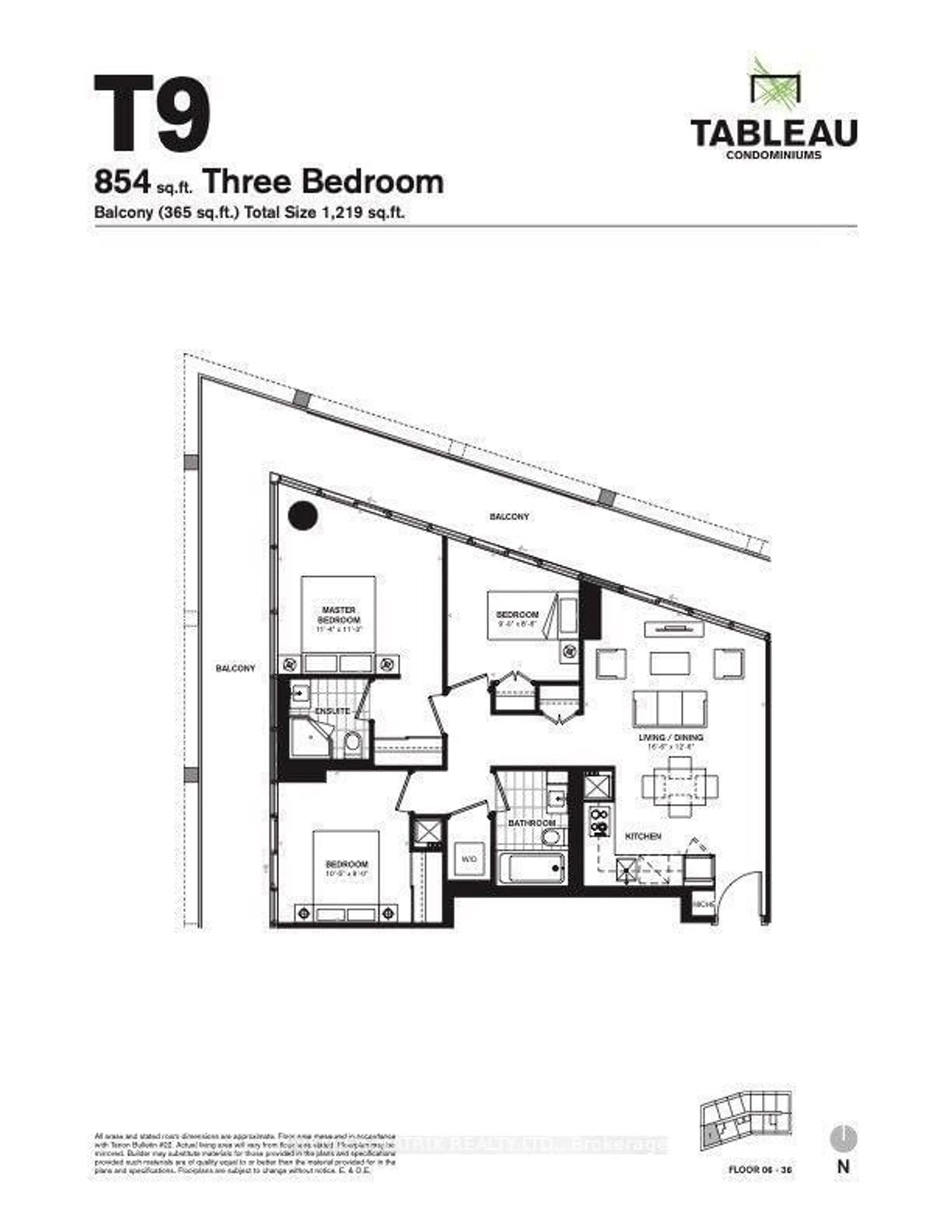 Floor plan for 125 Peter St #1401, Toronto Ontario M5V 2G9