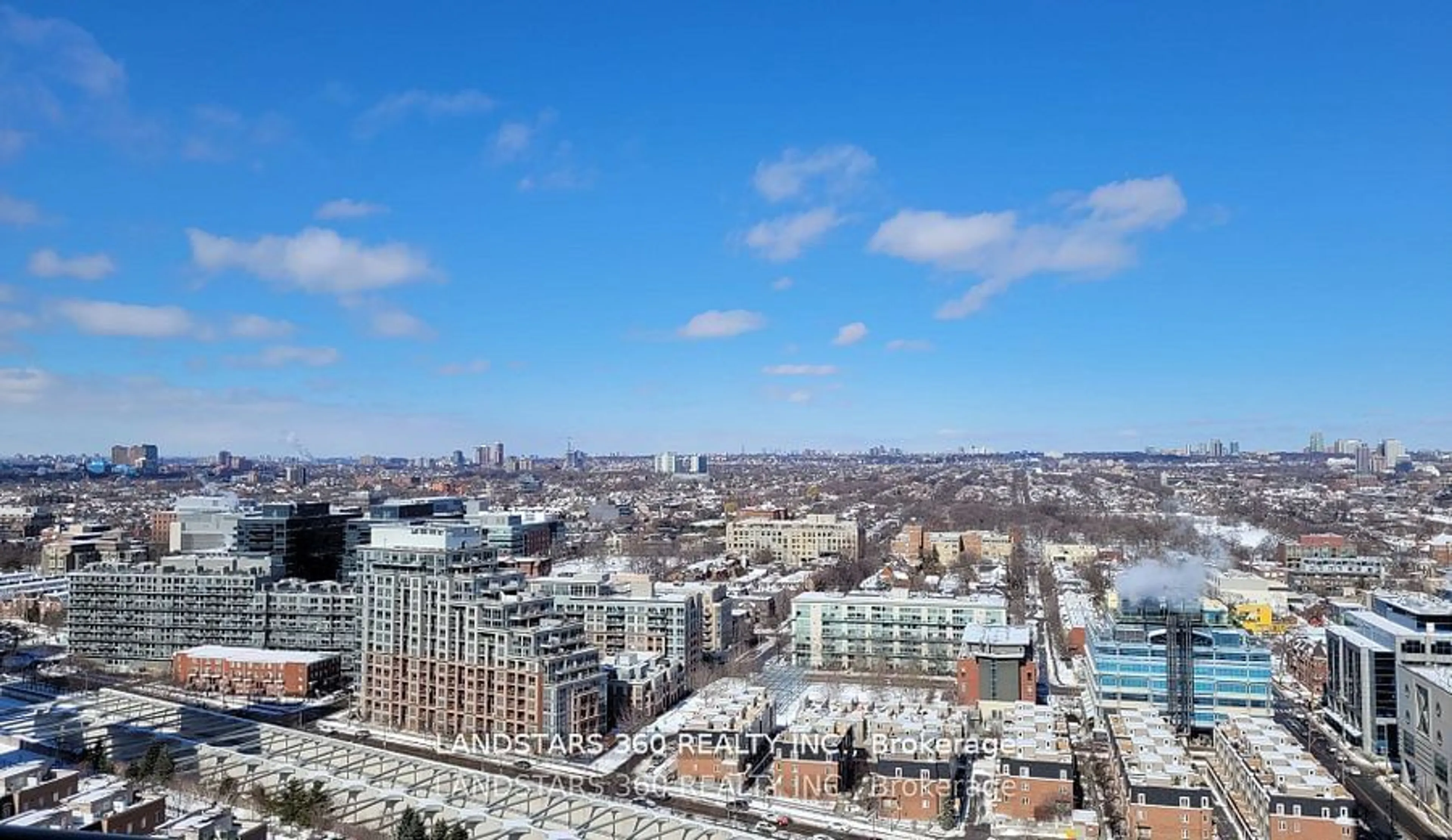 A pic from outside/outdoor area/front of a property/back of a property/a pic from drone, city buildings view from balcony for 49 East Liberty St #2010, Toronto Ontario M6K 0B2