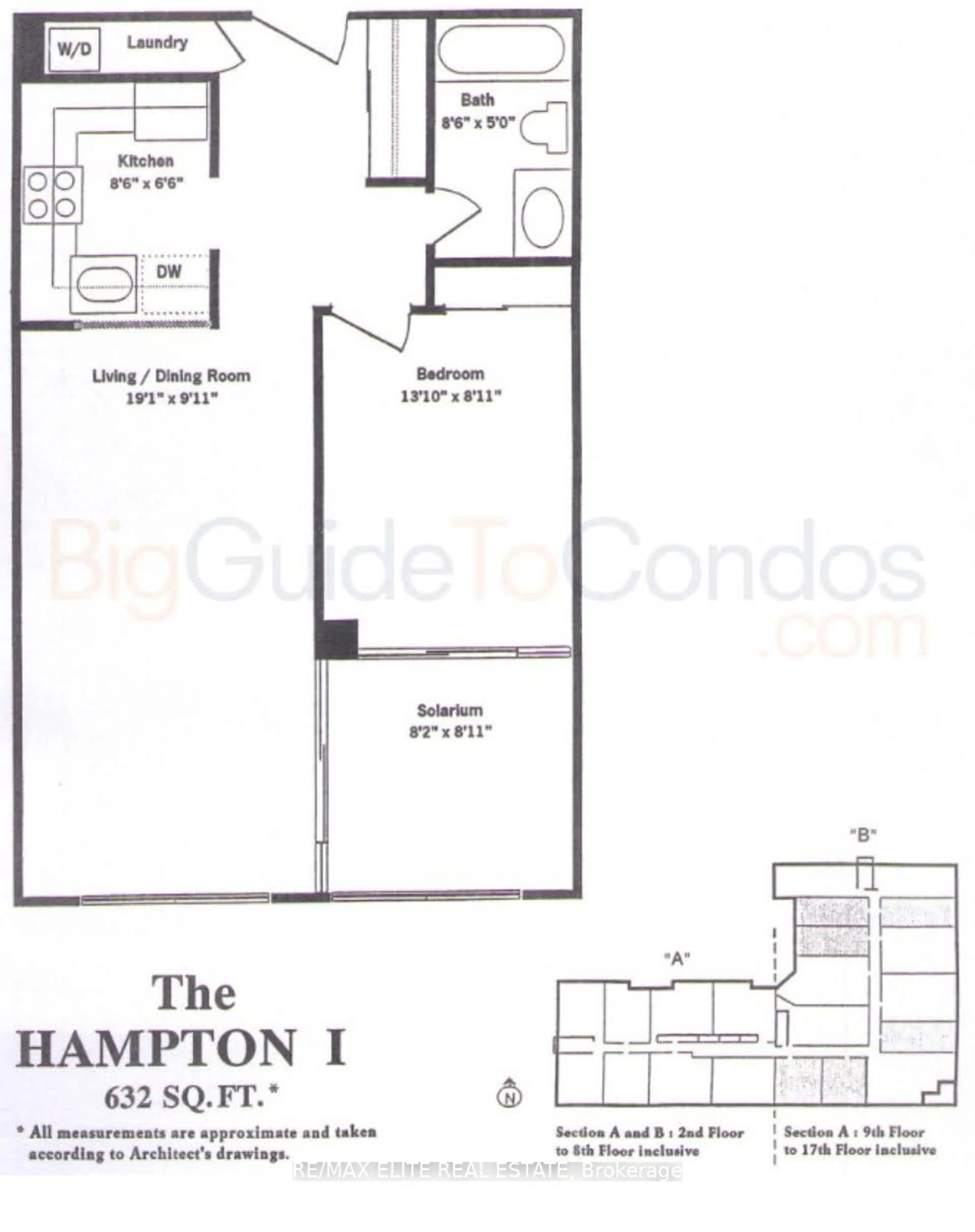 Floor plan for 92 King St #612, Toronto Ontario M5C 2V8