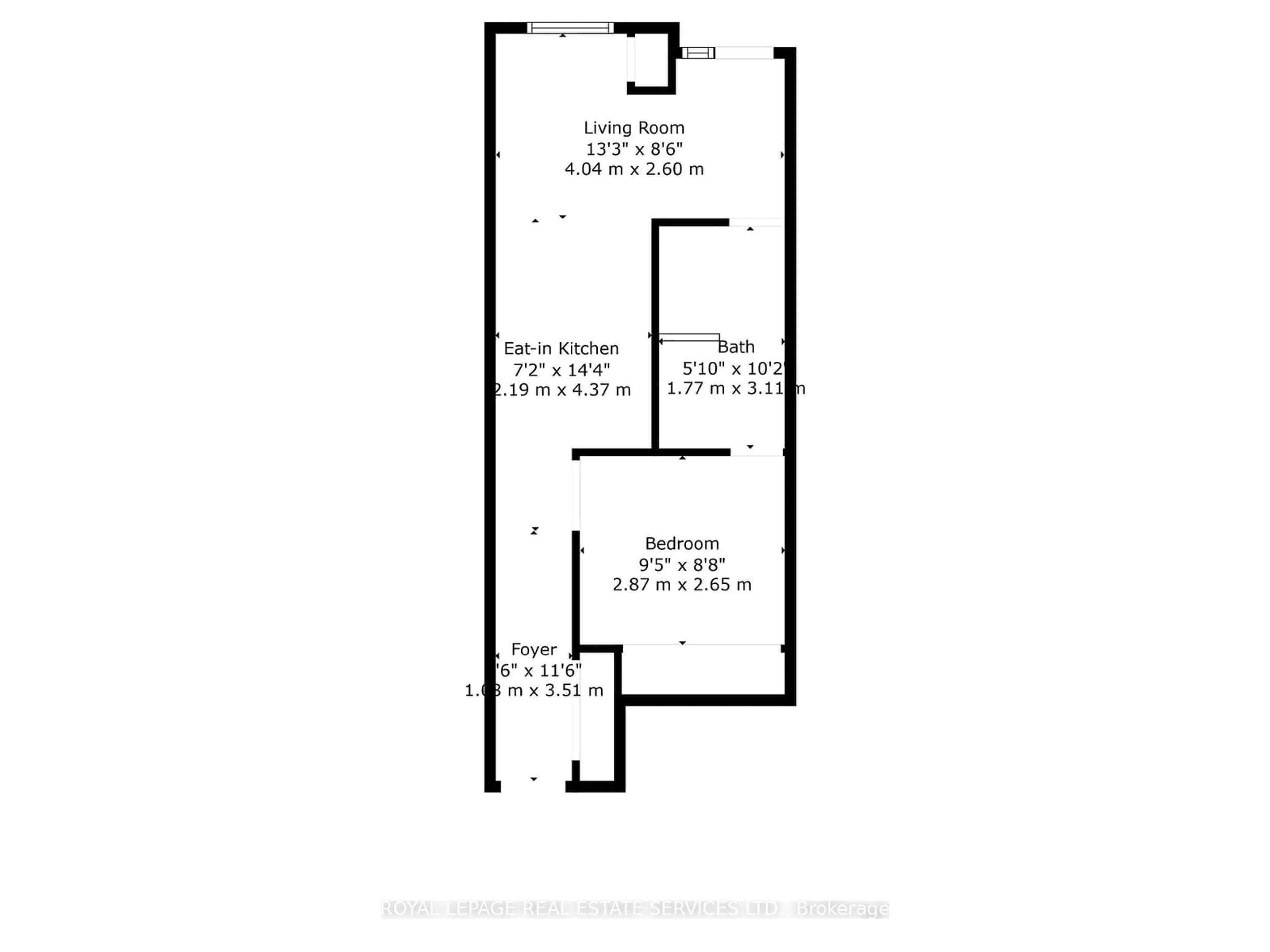 Floor plan for 150 Sudbury St #711, Toronto Ontario M6J 3S8