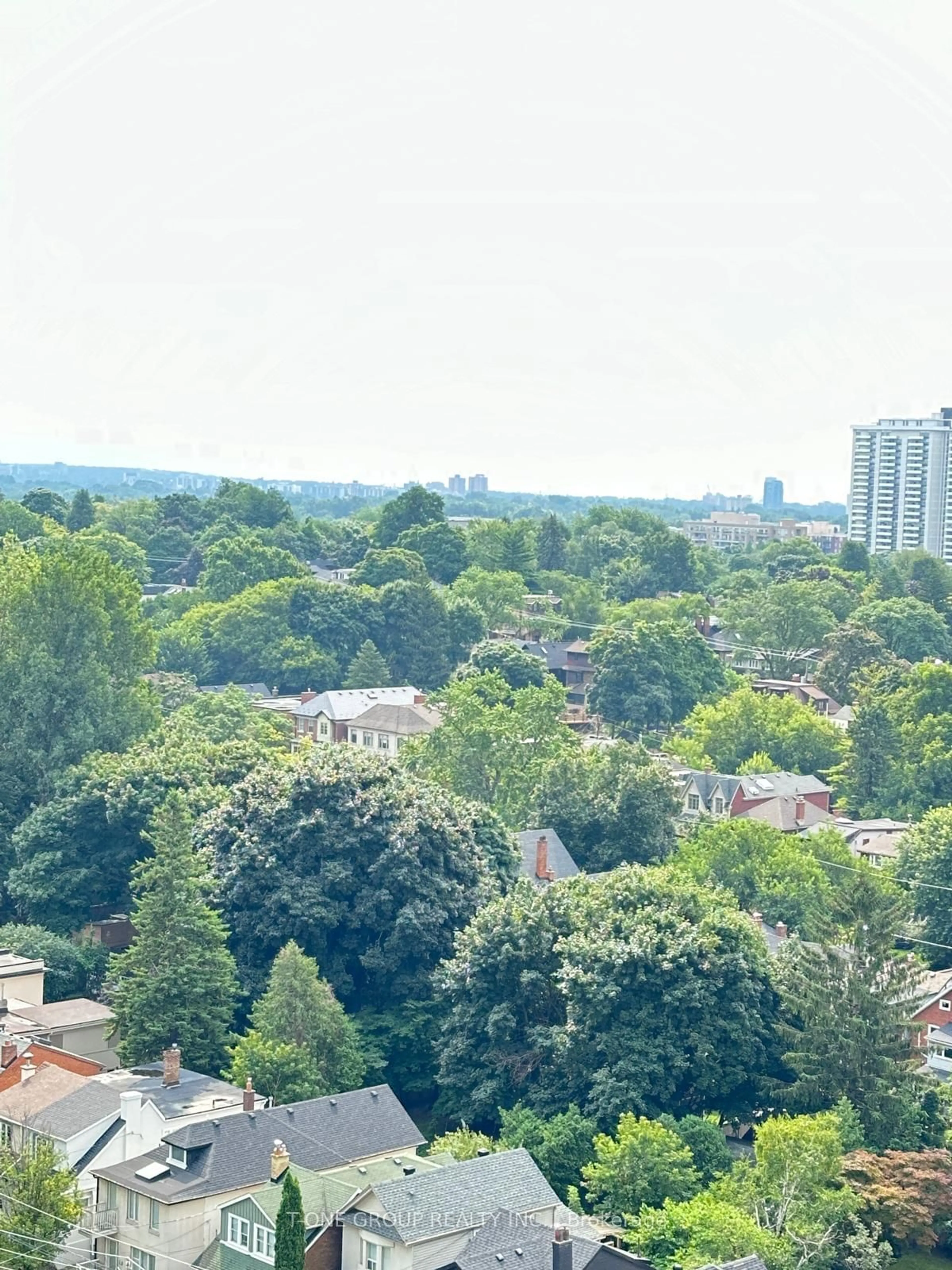 A pic from outside/outdoor area/front of a property/back of a property/a pic from drone, city buildings view from balcony for 2181 Yonge St #1503, Toronto Ontario M4S 3H7