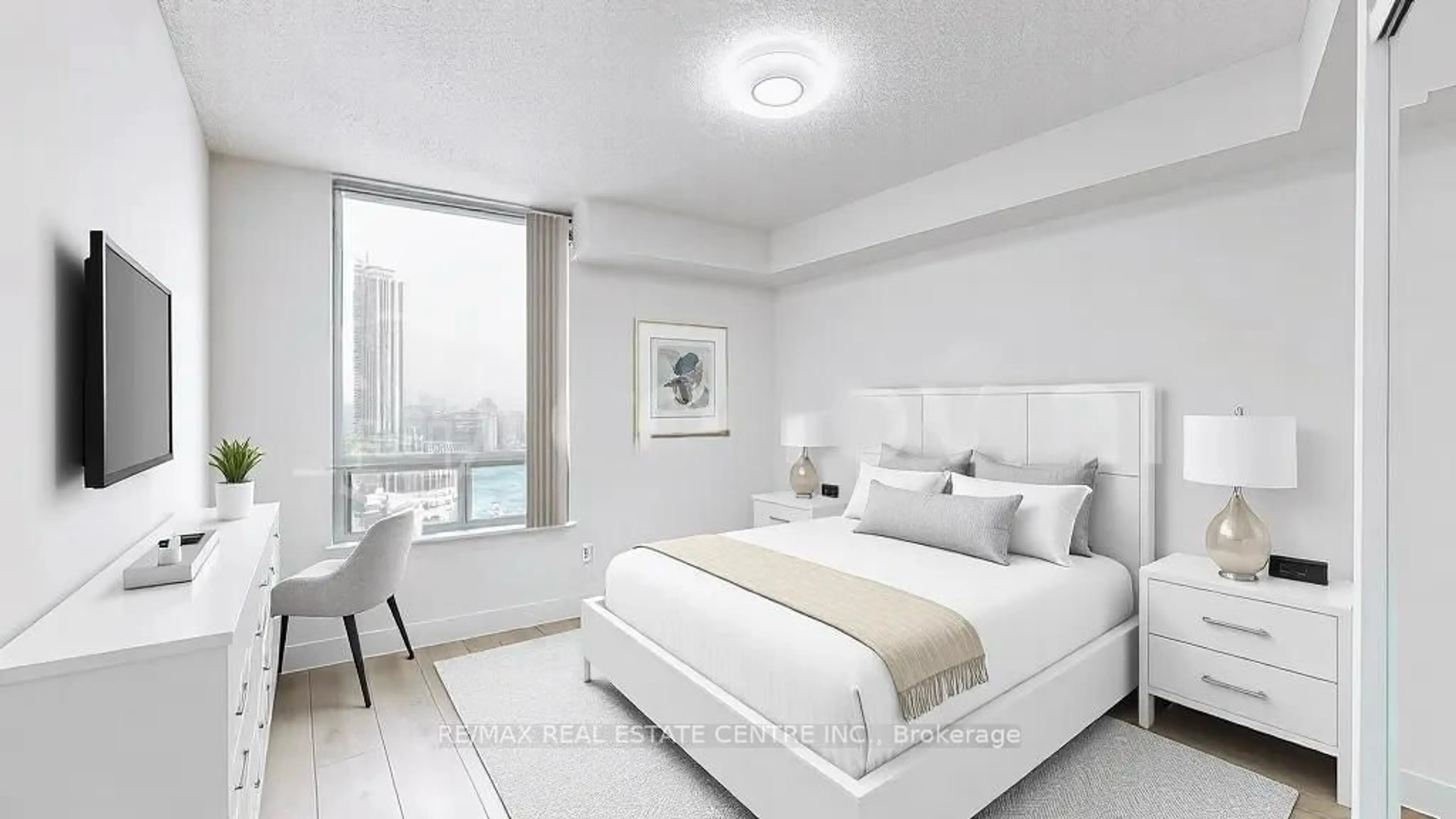 Bedroom with bed, unknown for 5740 Yonge St #1505, Toronto Ontario M2M 0B1