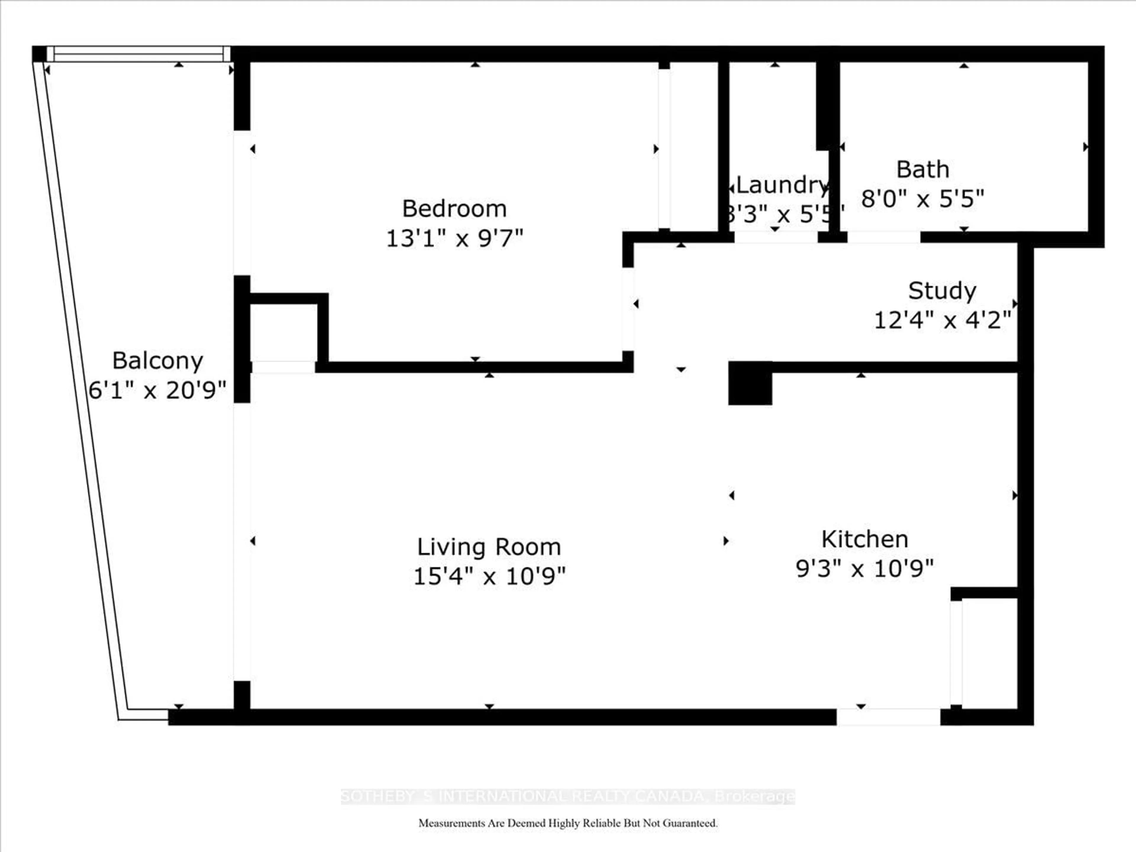 Floor plan for 19 Grand Trunk Cres #707, Toronto Ontario M5J 3A3