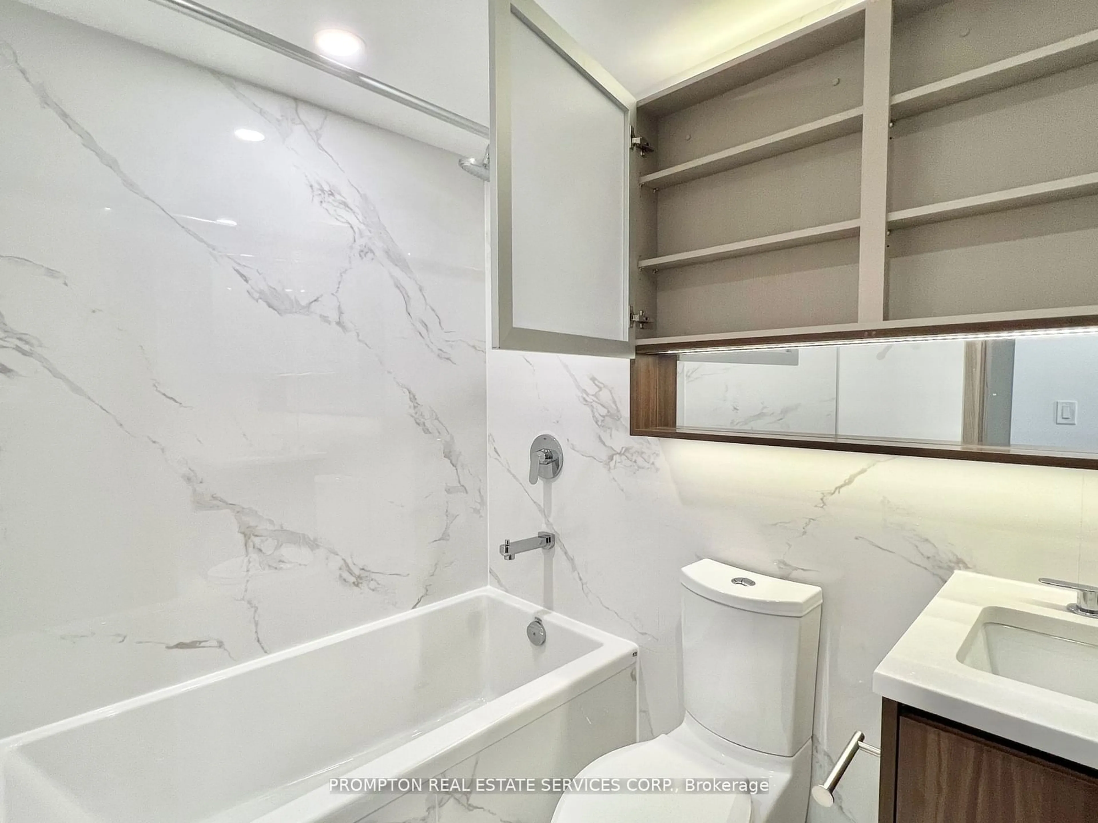 Contemporary bathroom, ceramic/tile floor for 38 Widmer St #607, Toronto Ontario M5V 0P7