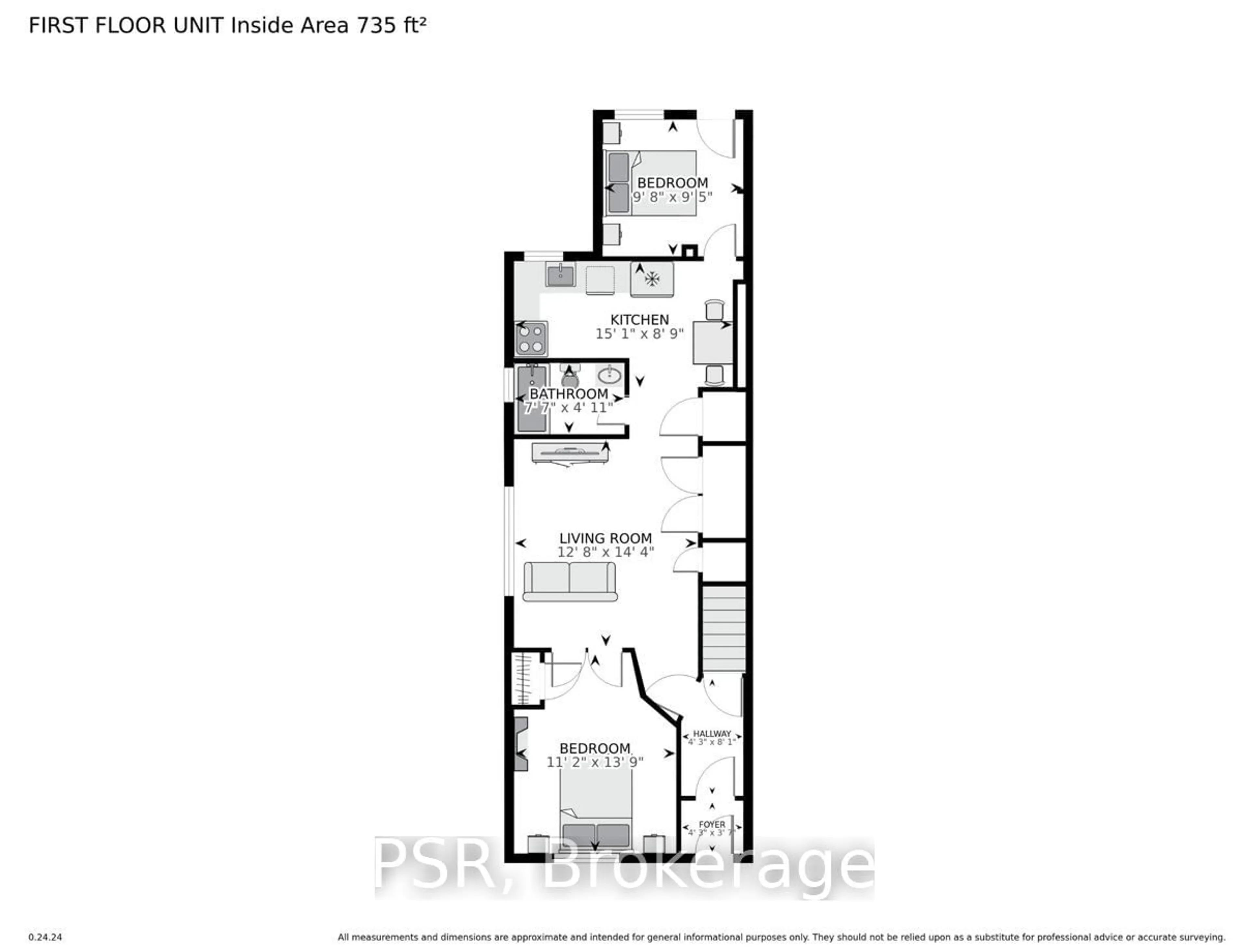 Floor plan for 82 Greensides Ave, Toronto Ontario M6G 3P7