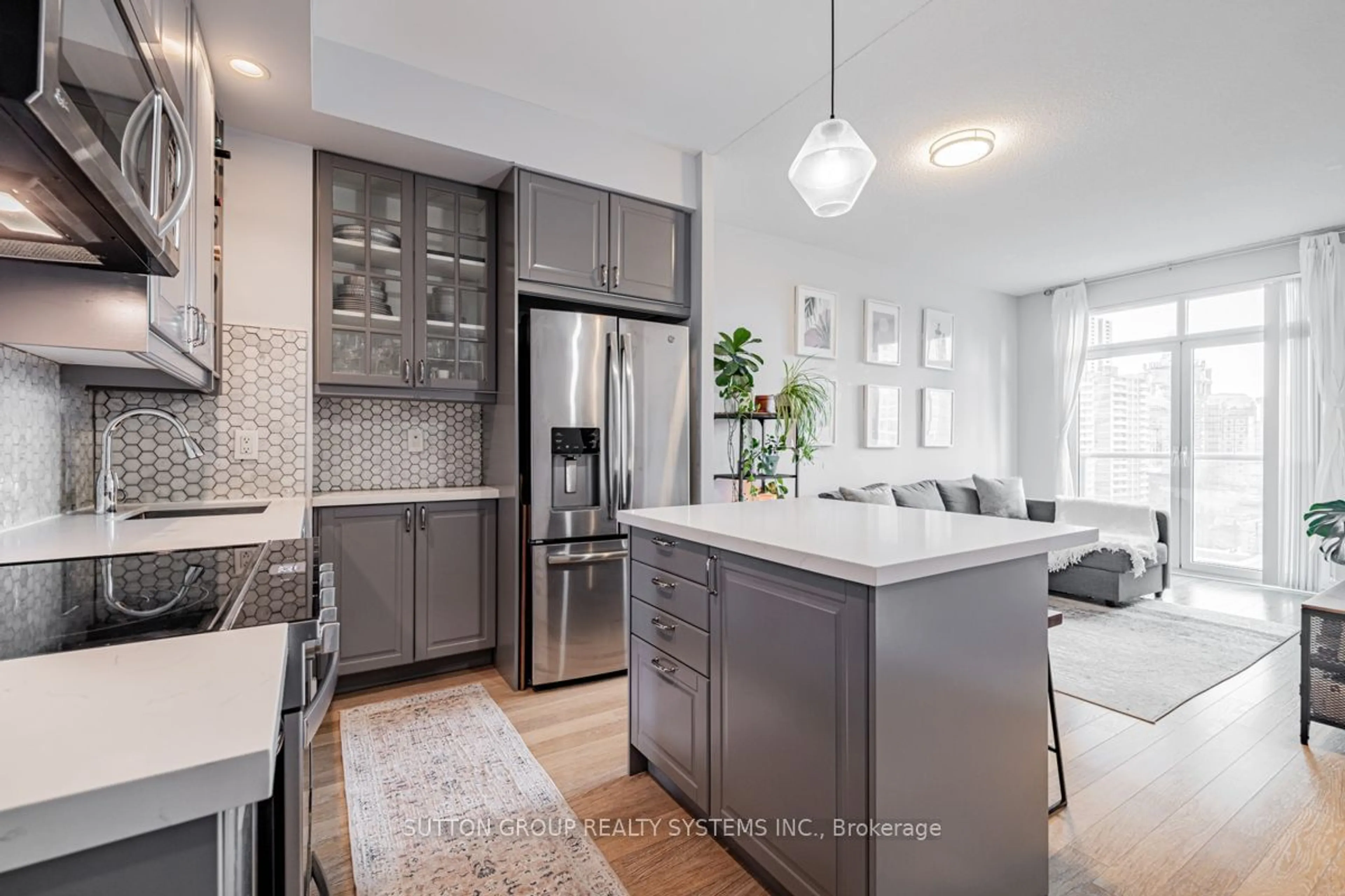 Contemporary kitchen, ceramic/tile floor for 120 Homewood Ave #1103, Toronto Ontario M4Y 2J3