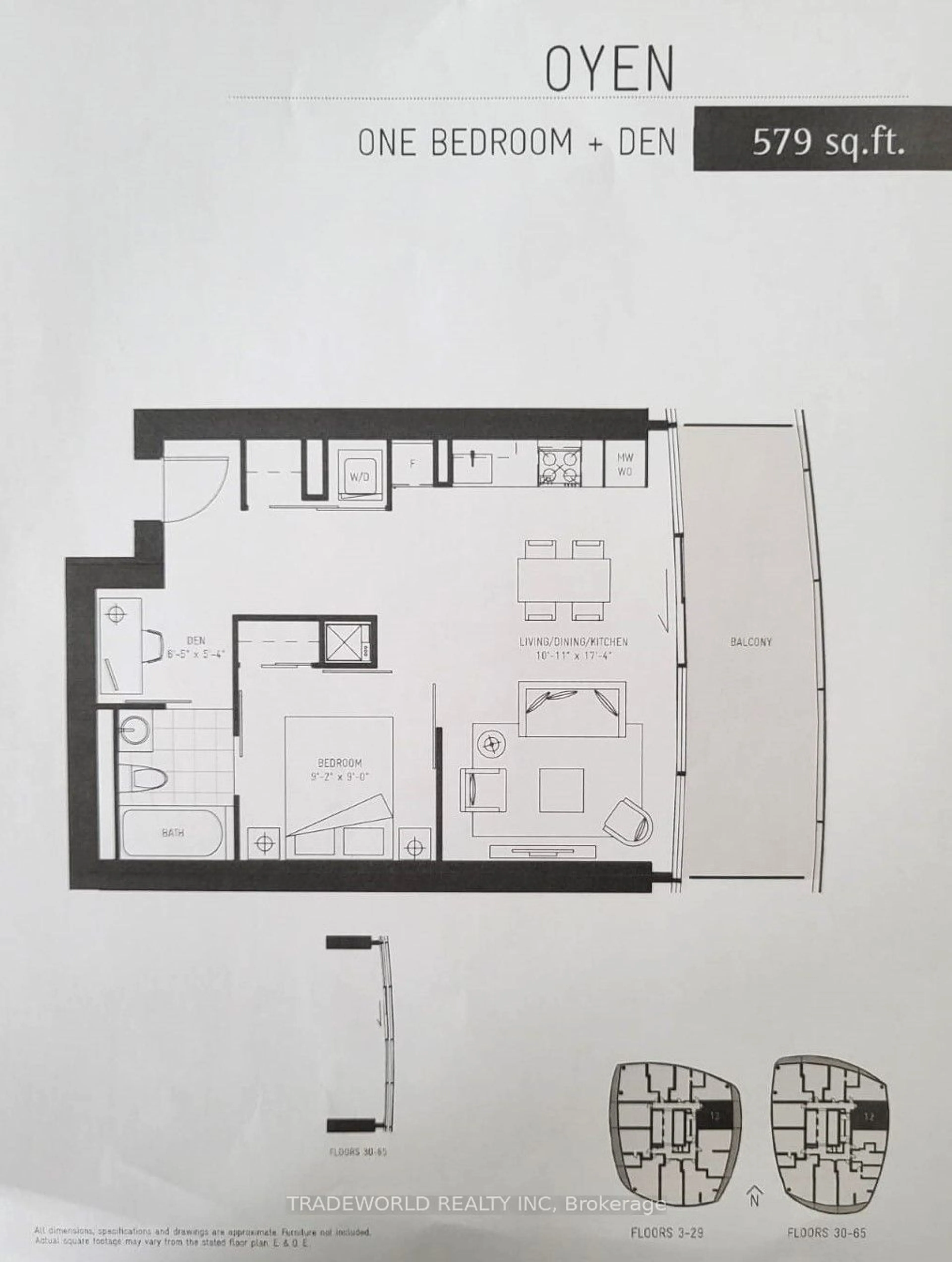 Floor plan for 14 York St #5012, Toronto Ontario M5J 0B1