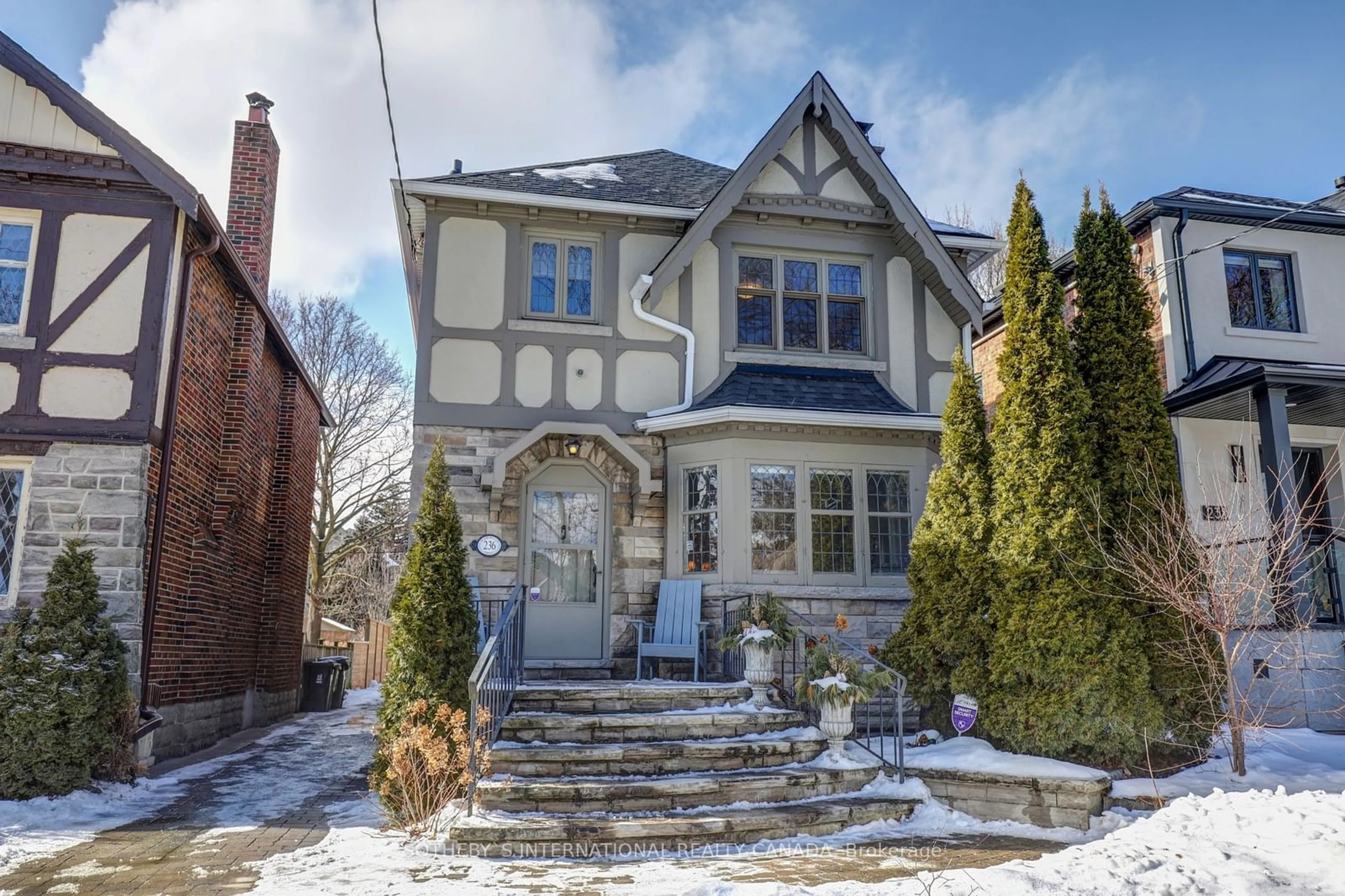 Home with brick exterior material, street for 236 Bessborough Dr, Toronto Ontario M4G 3K3