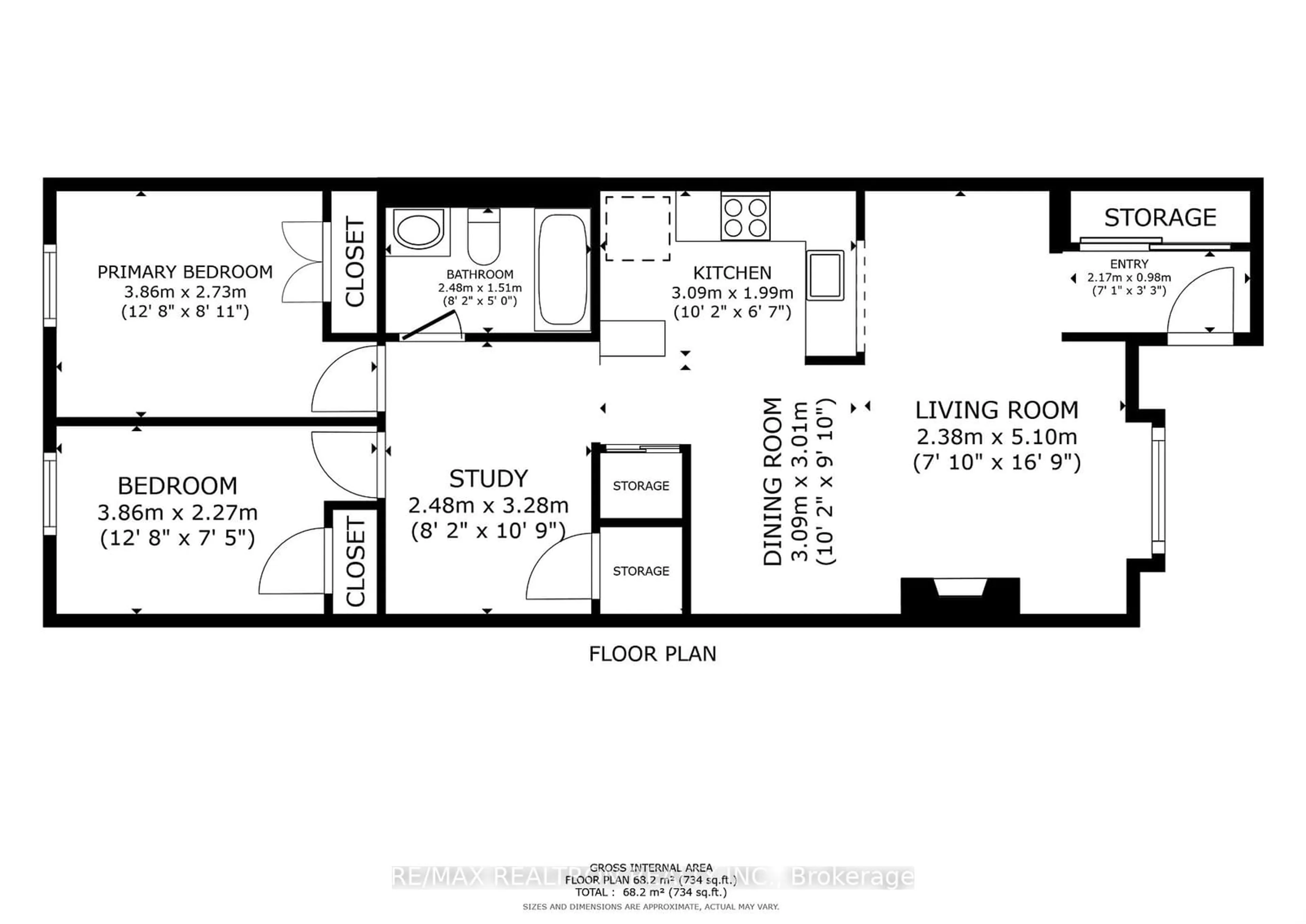 Floor plan for 3 Everson Dr #679, Toronto Ontario M2N 7C2