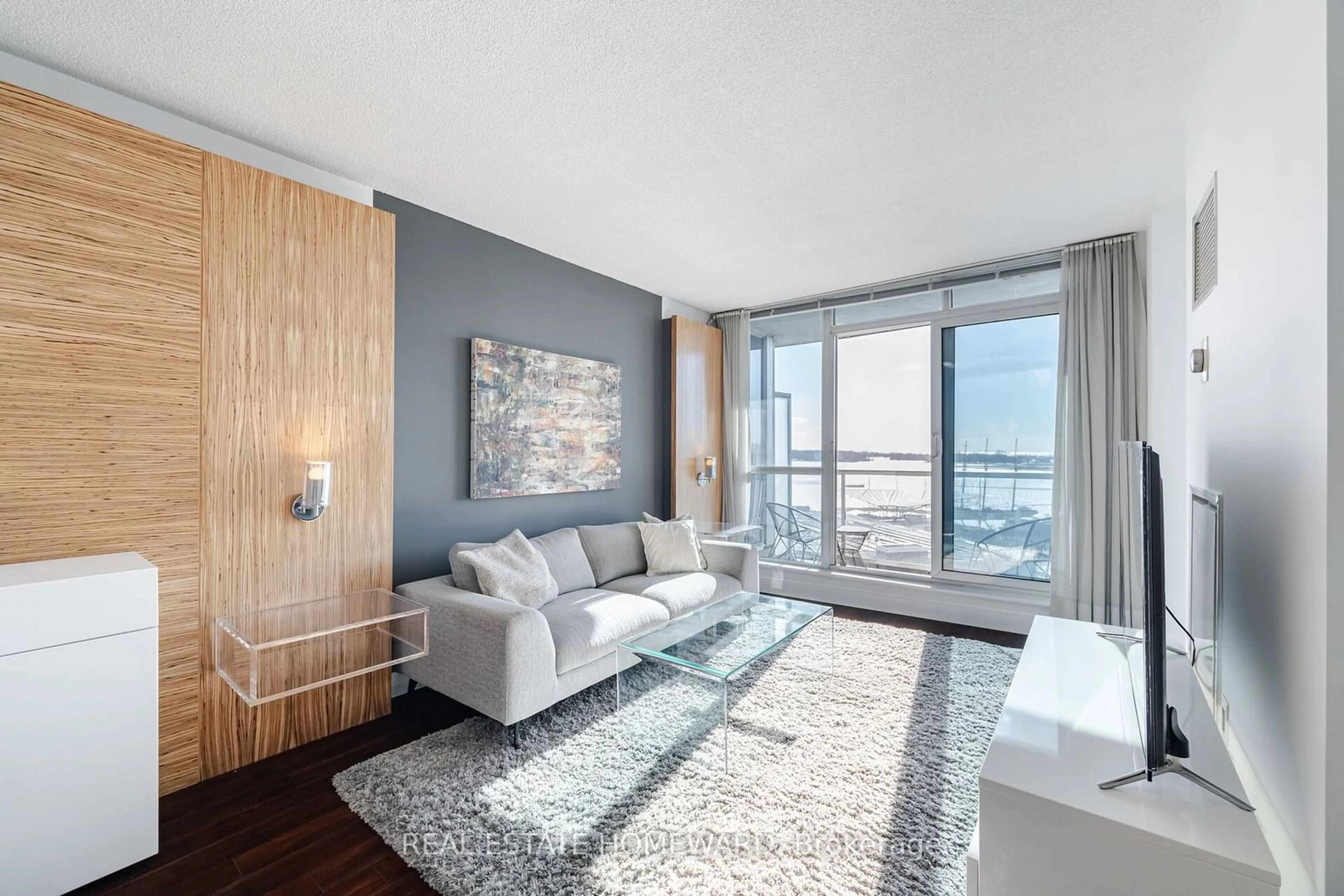 Living room with furniture, unknown for 218 Queens Quay #909, Toronto Ontario M5J 2Y6