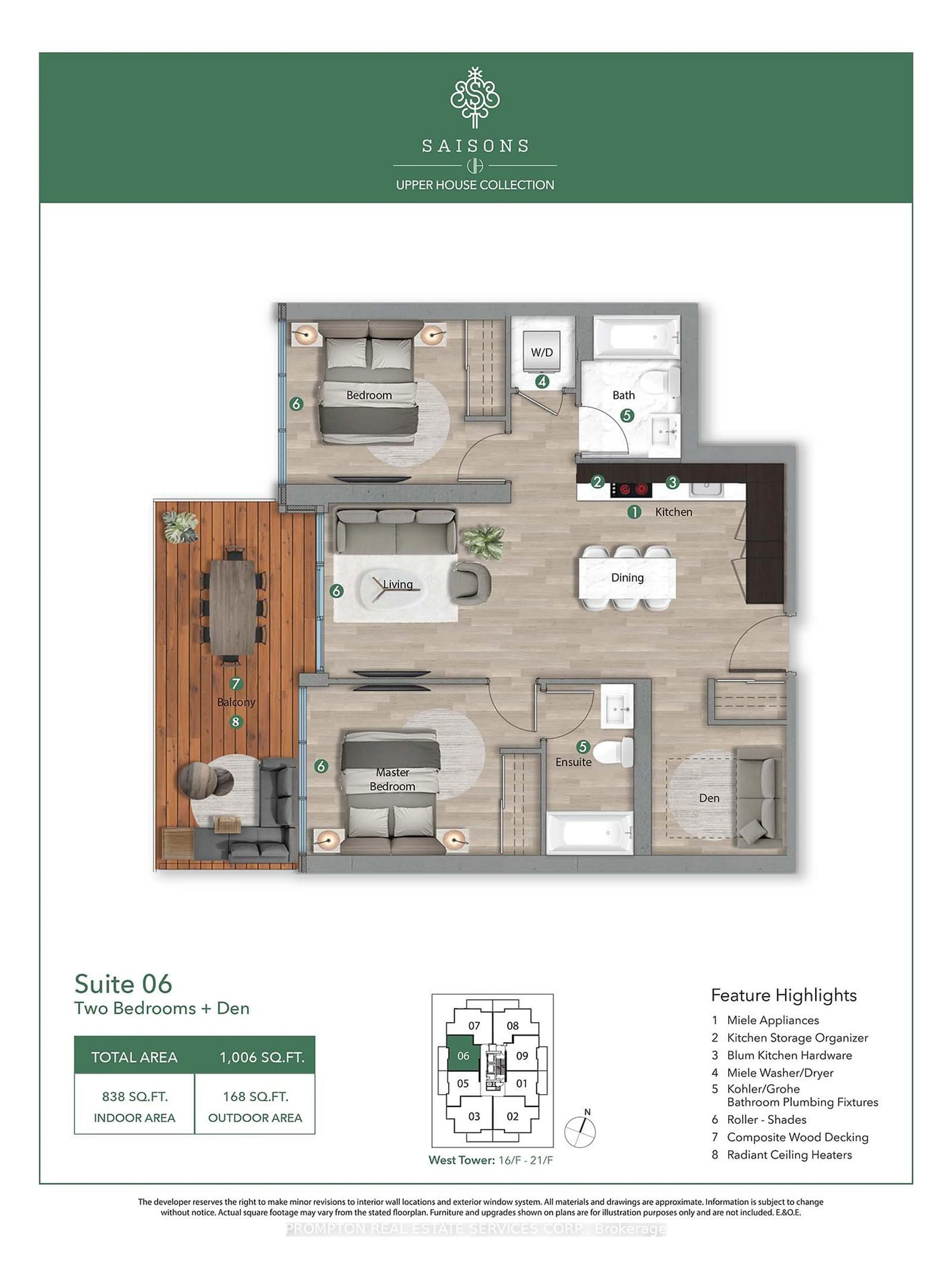 Floor plan for 85 Mcmahon Dr ##2606, Toronto Ontario M2K 0H2