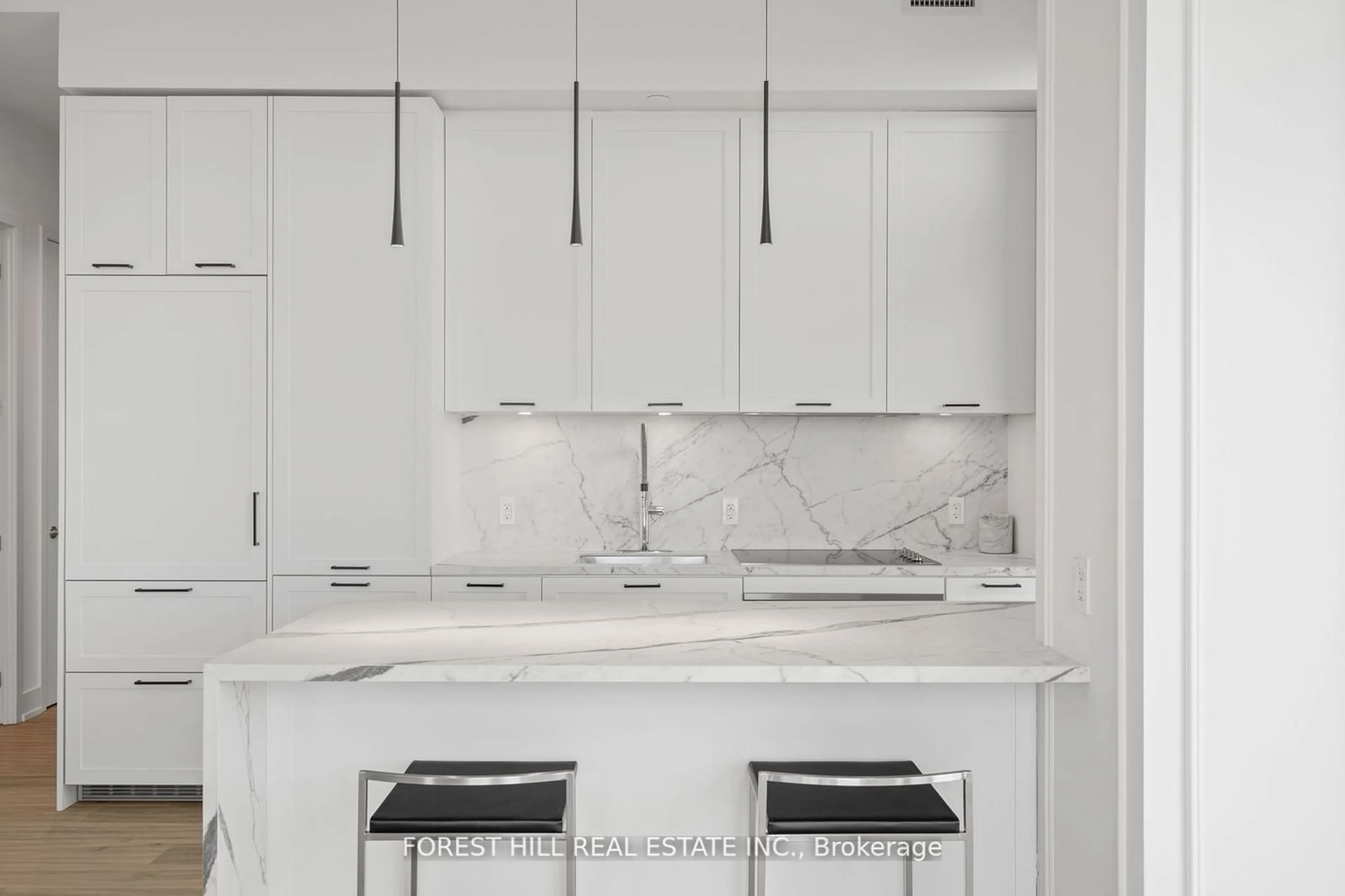 Contemporary kitchen, ceramic/tile floor for 15 Lower Jarvis St #4504, Toronto Ontario M5E 0C4