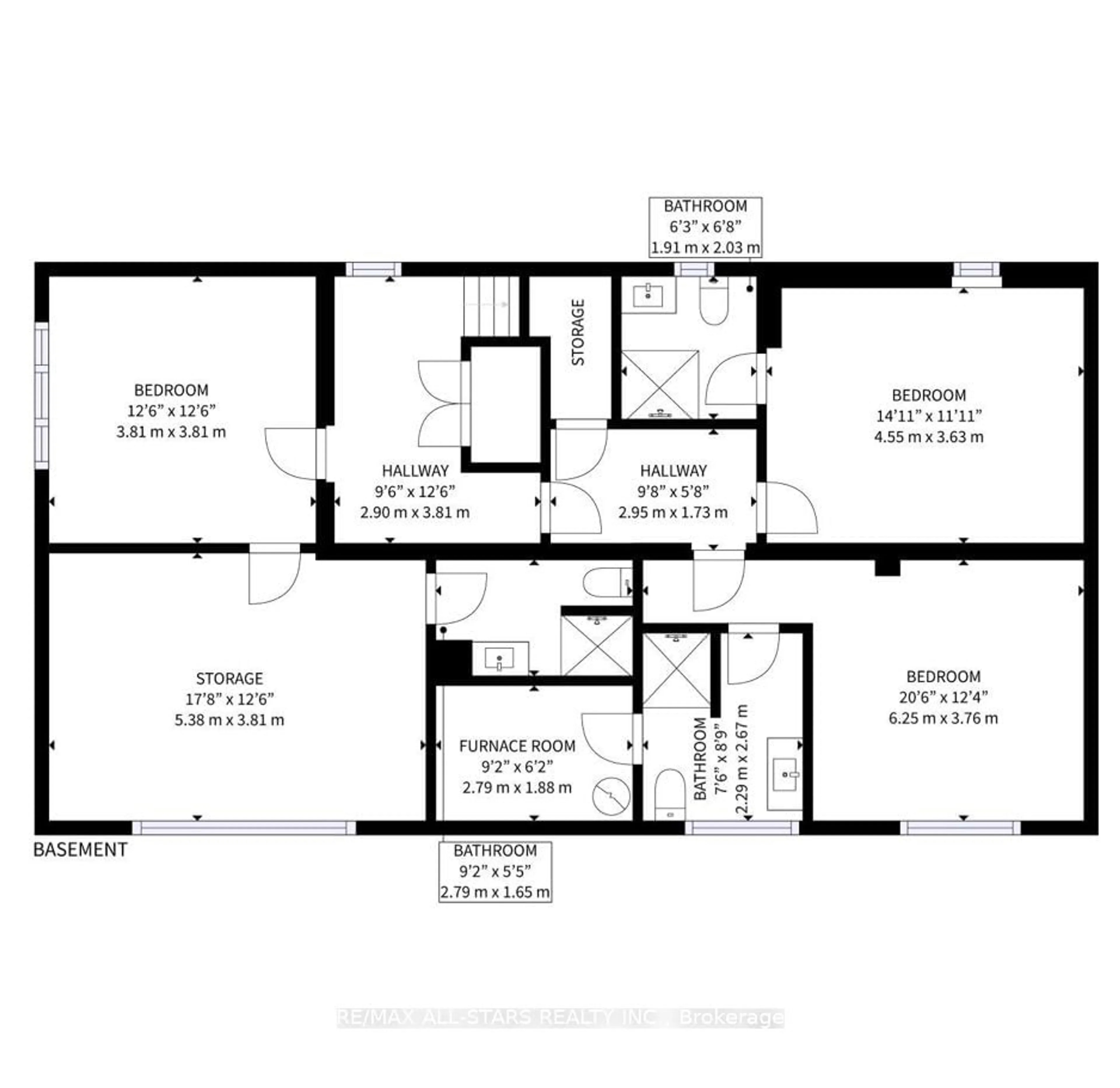 Floor plan for 105 Betty Ann Dr, Toronto Ontario M2N 1X1