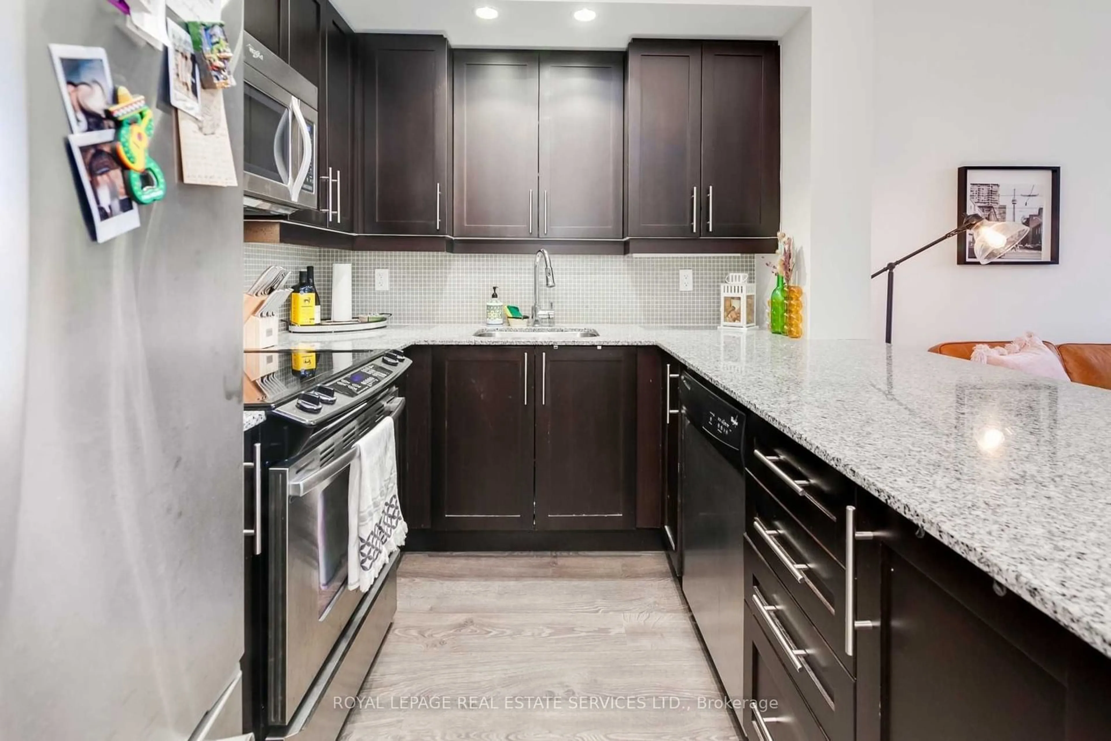 Contemporary kitchen, ceramic/tile floor for 85 East Liberty St #309, Toronto Ontario M6K 0A2