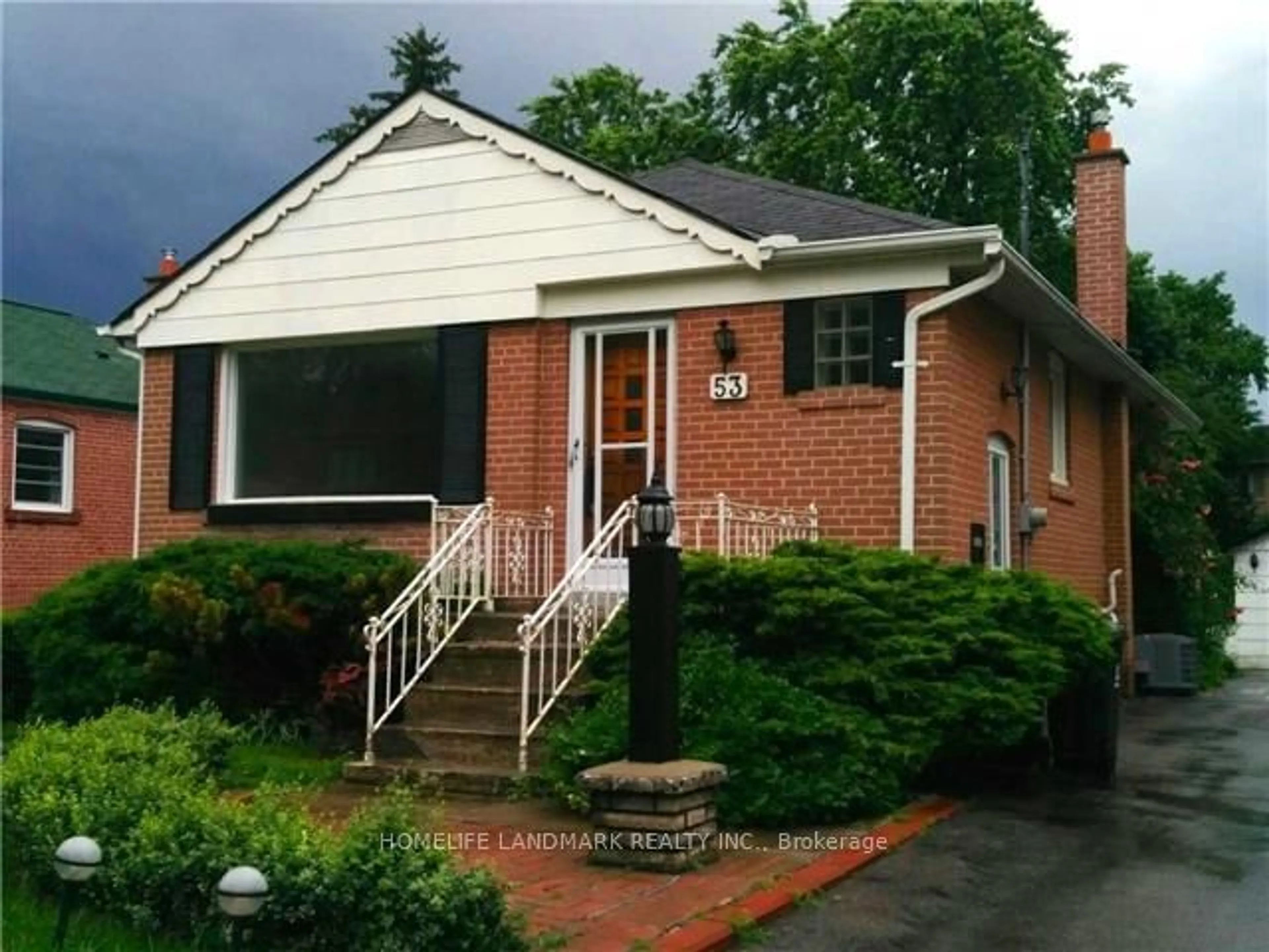 Home with brick exterior material, street for 53 McAllister Rd, Toronto Ontario M3H 2N1