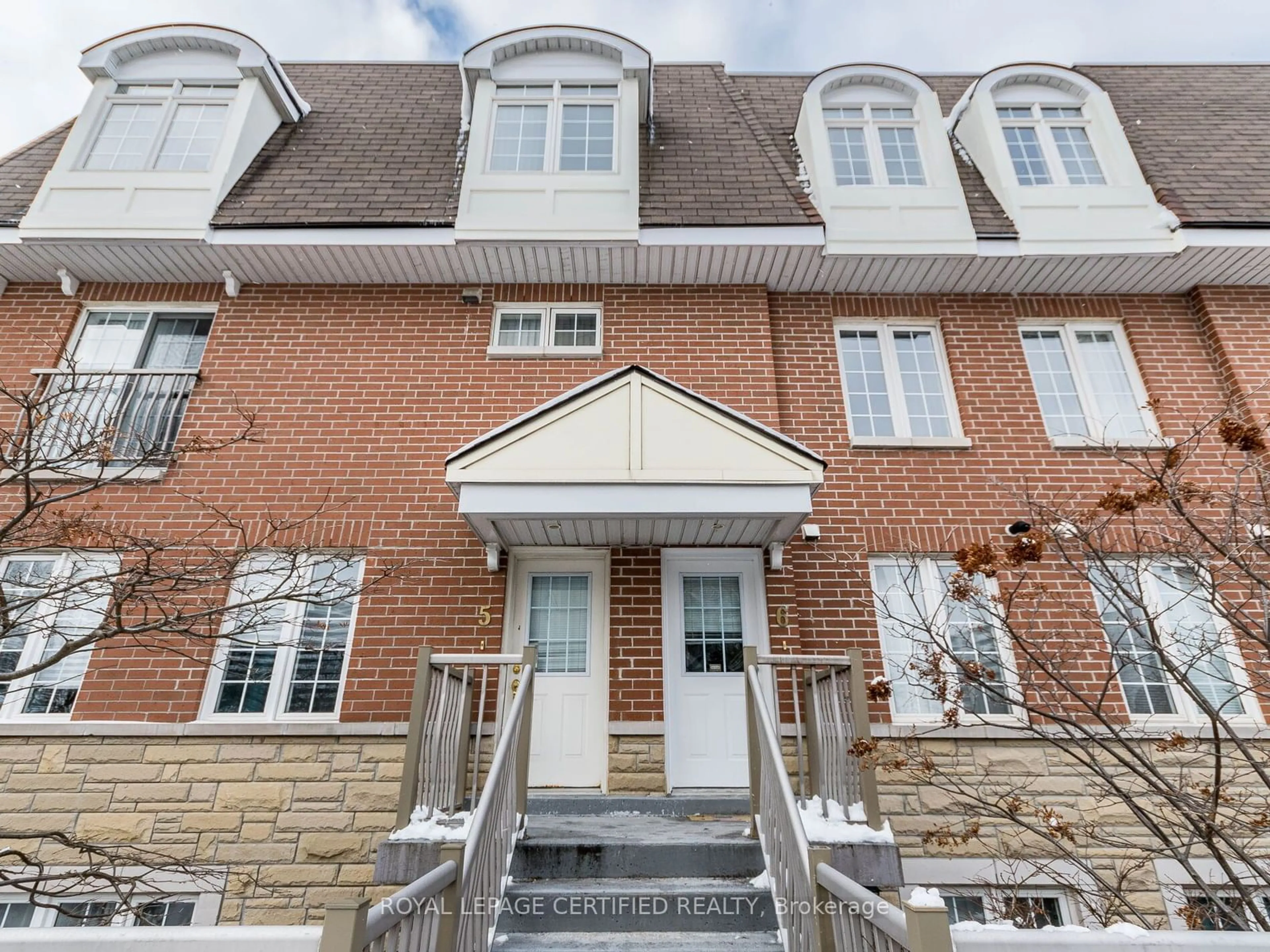 Home with brick exterior material, street for 55 Cedarcroft Blvd #6, Toronto Ontario M2R 3Y1