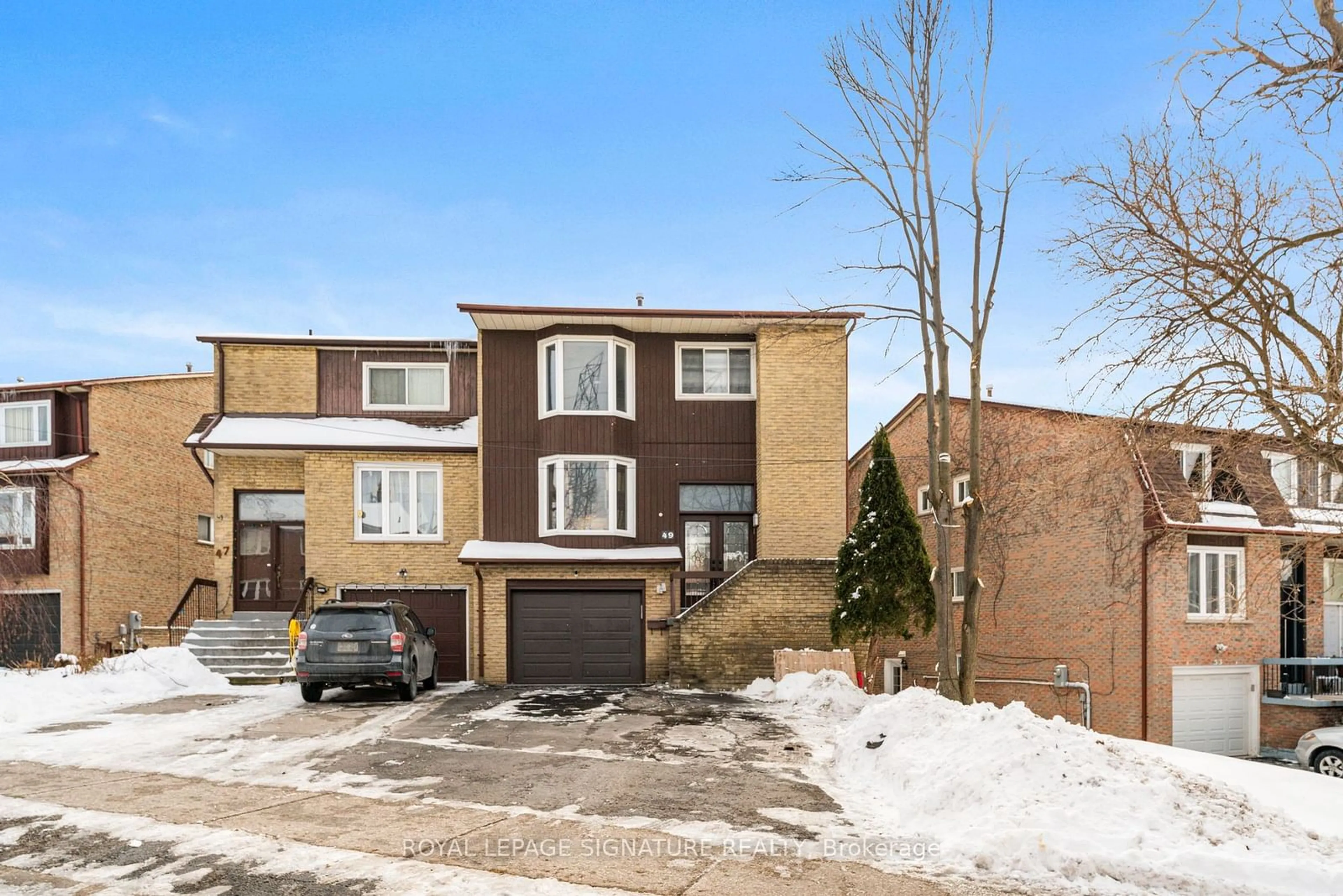 Home with brick exterior material, street for 49 Henry Welsh Dr, Toronto Ontario M2R 3P3