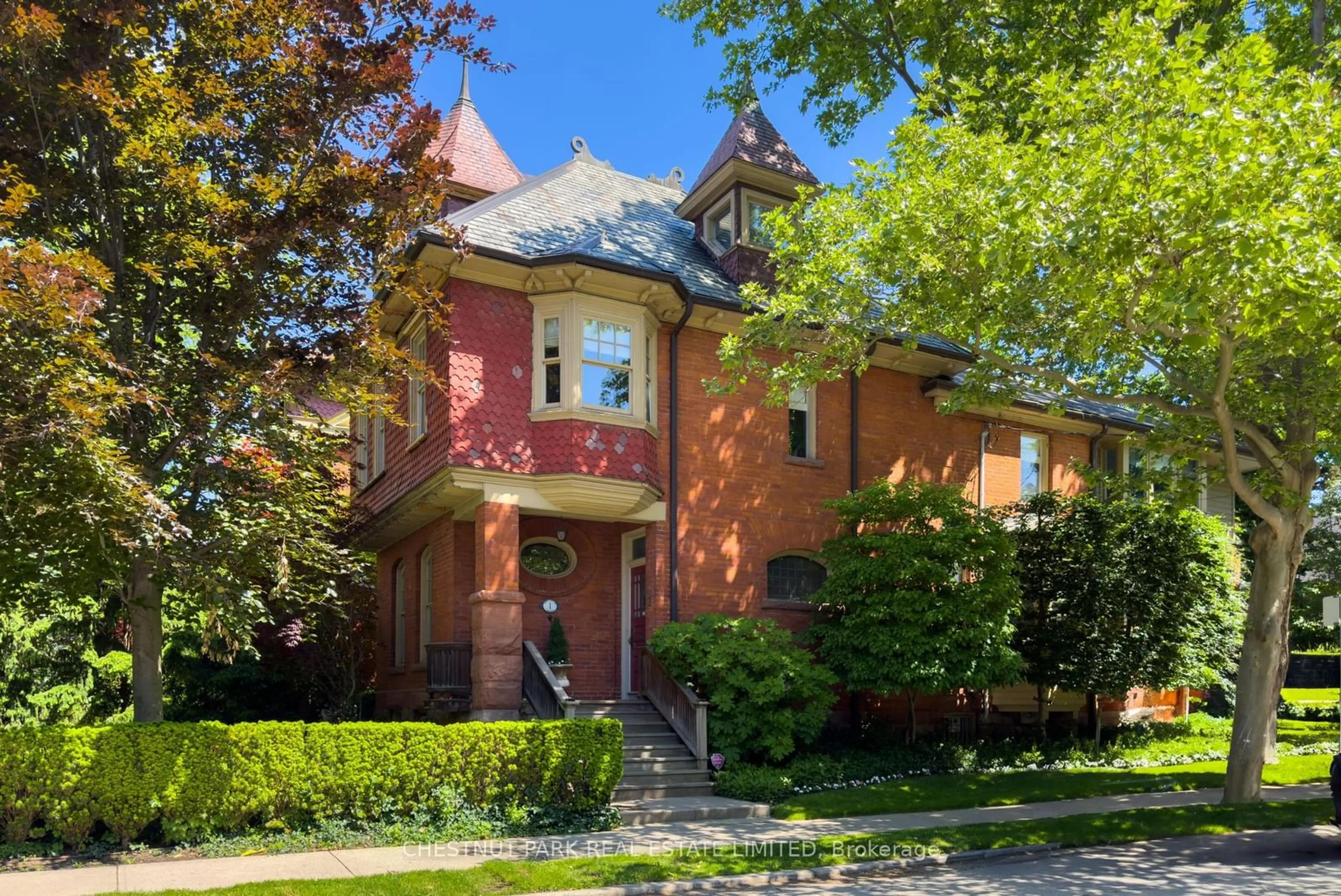 Home with brick exterior material, street for 1 Hawthorn Ave, Toronto Ontario M4W 2Z1